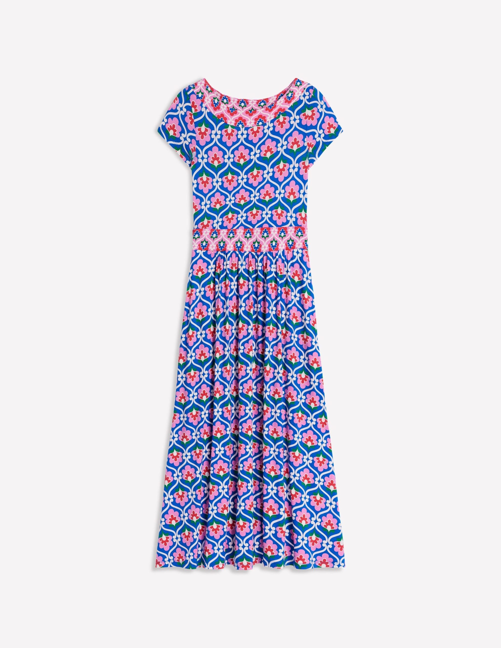 Melanie Jersey Midi Dress-Gallery Blue. Ivy Trellis - Image 6
