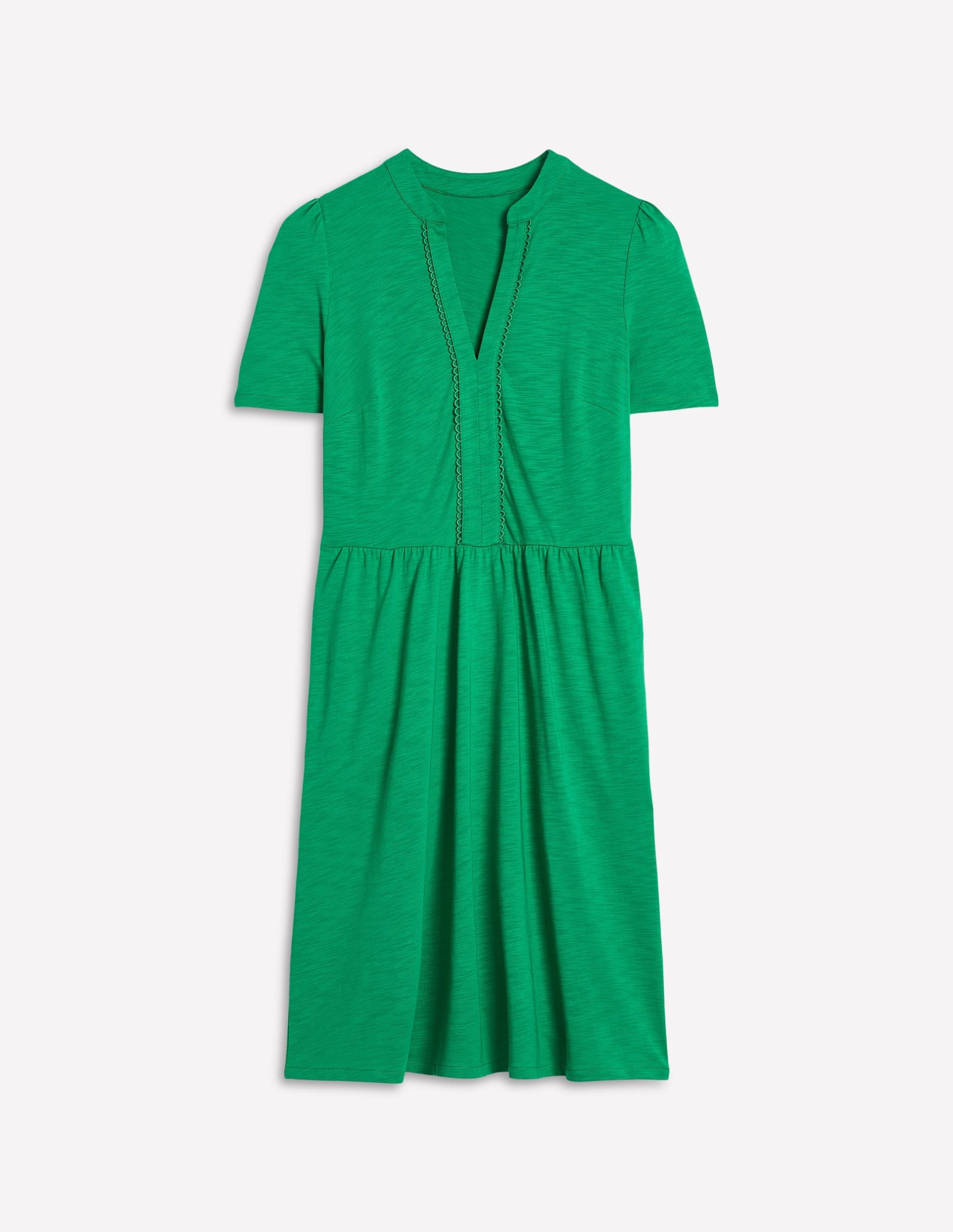 Naomi Short Sleeve Dress-Rich Emerald - Image 5