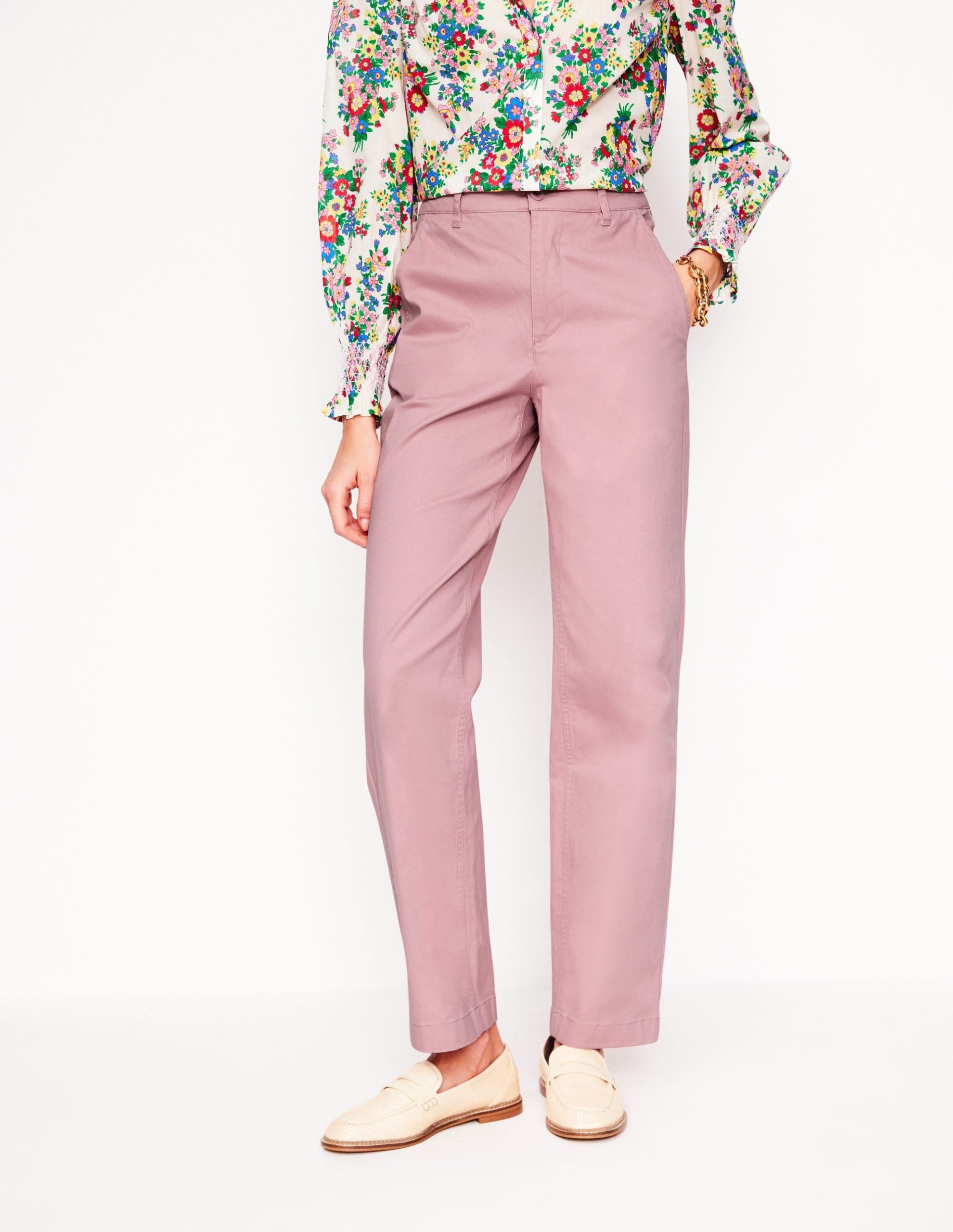 Barnsbury Chino Pants-Almond Pink - Image 4