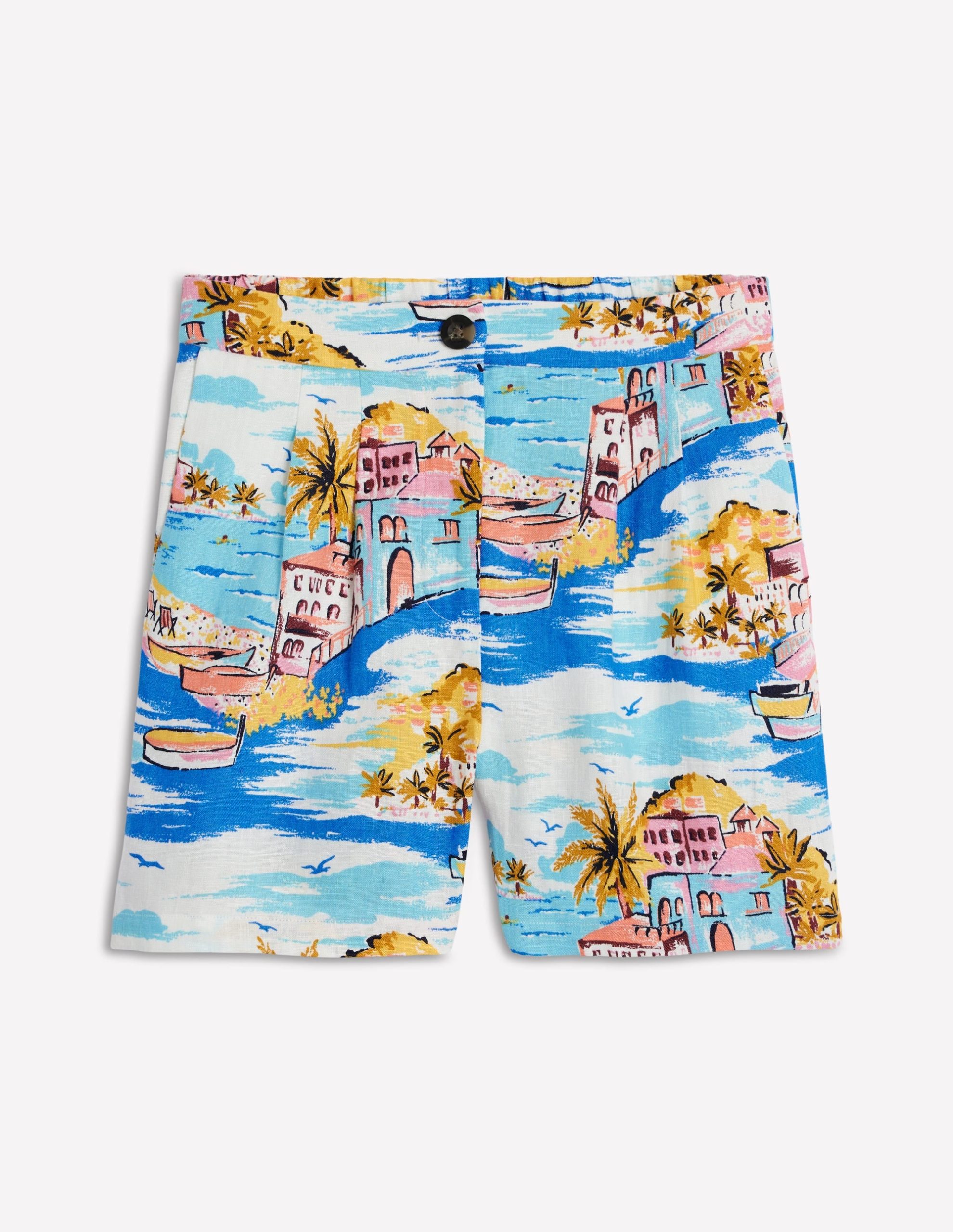 Dulwich Linen Shorts-Multi. Paradise Bay - Image 6
