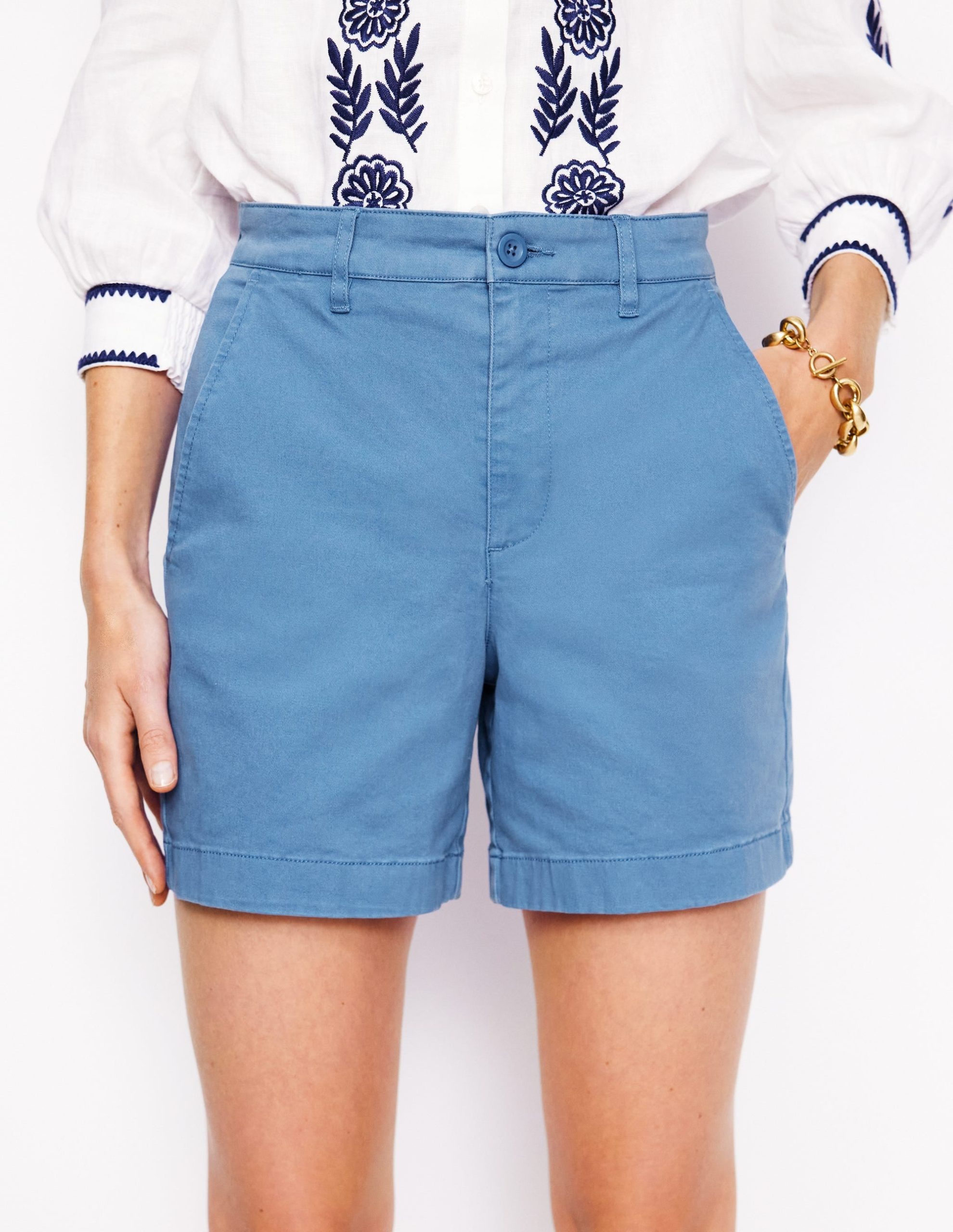 Barnsbury Chino Shorts-Blue River - Image 4
