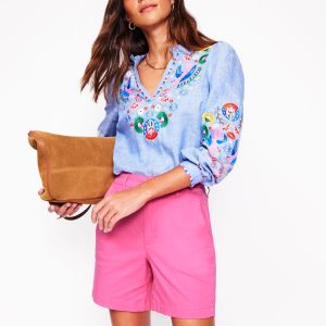 Barnsbury Chino Shorts-Sorbet Pink