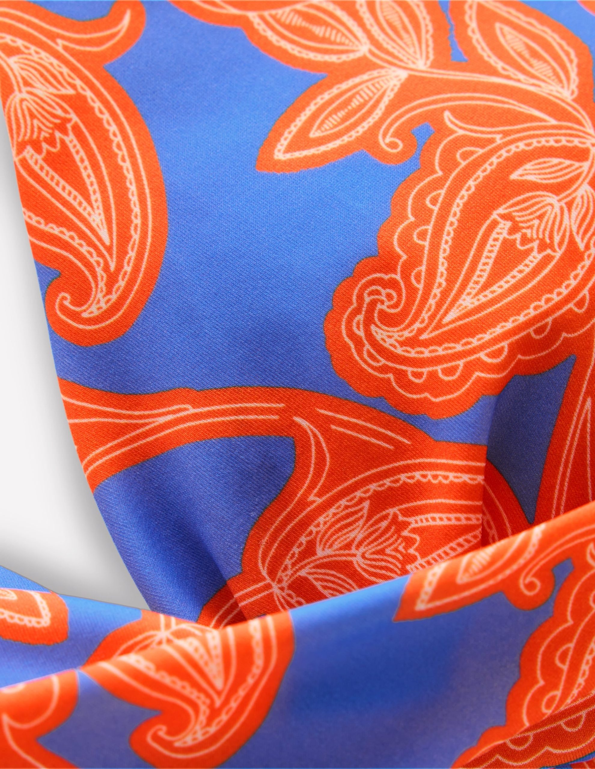 Levanzo Halter Bikini Top-Jaffa Orange. Paisley Whirl - Image 8