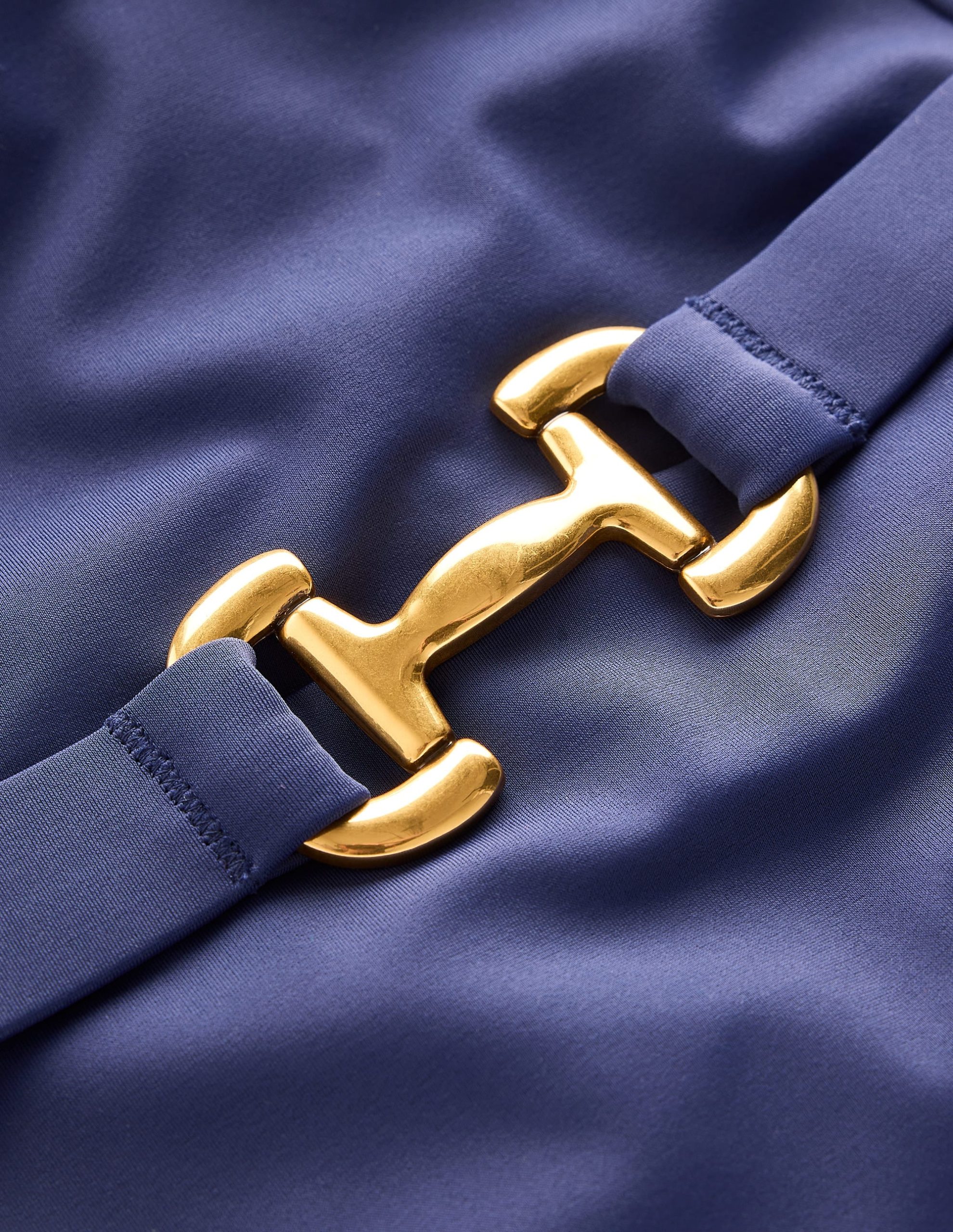Lefkada Square Neck Swimsuit-French Navy Snaffle - Image 6