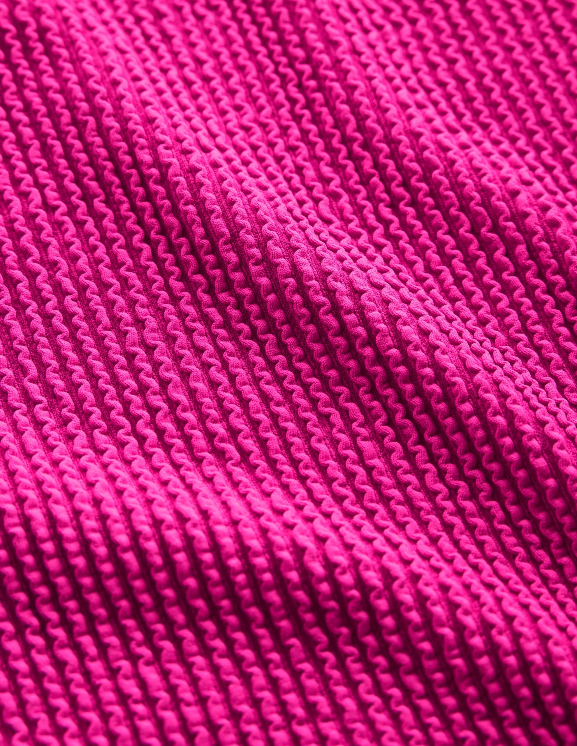 One Shoulder Swimsuit-Amazing Pink - Image 9