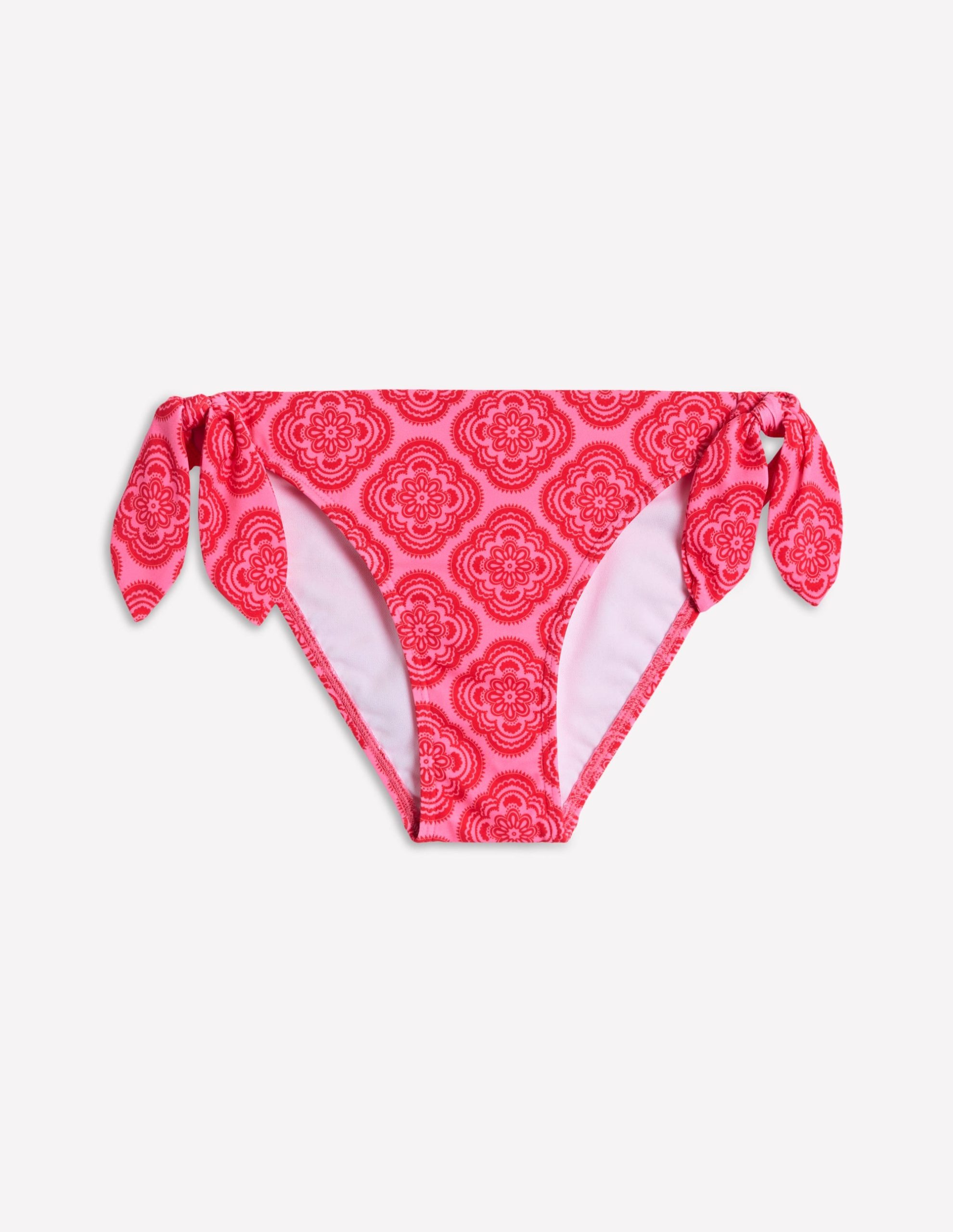 Tie Side Bikini Bottoms-Pink Rose. Botanic Blush - Image 6