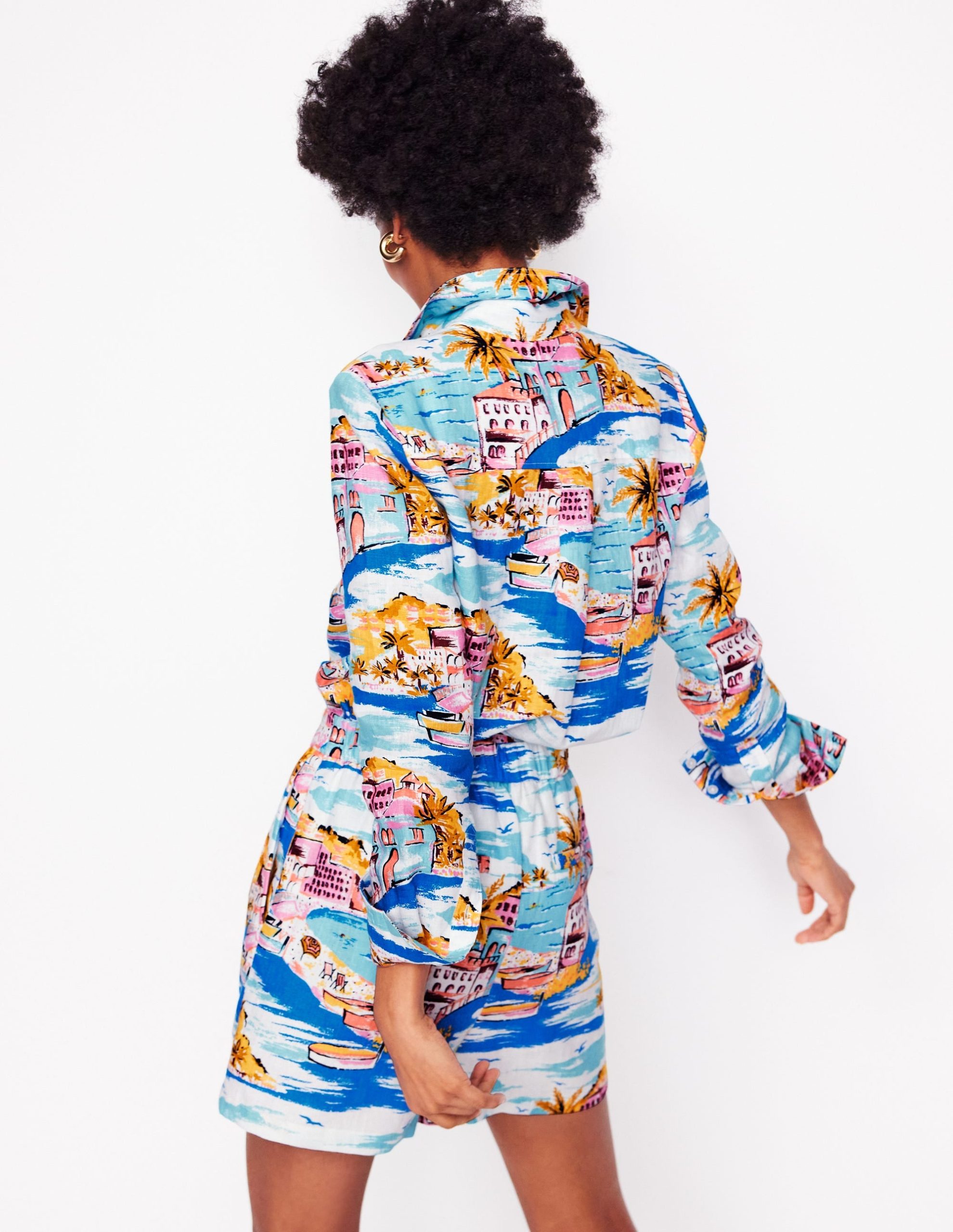 Sienna Linen Shirt-Multi. Paradise Bay - Image 3