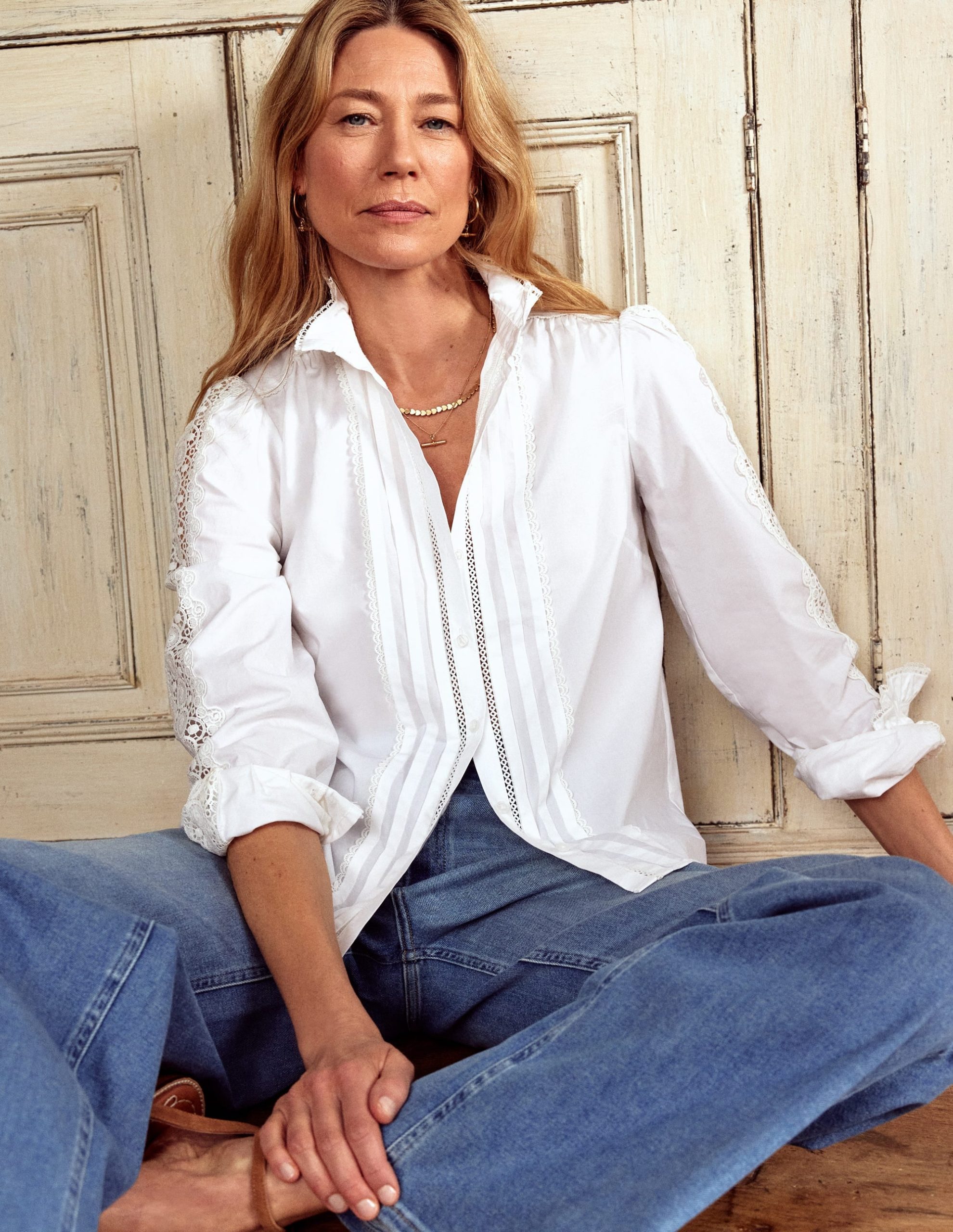 Felicity Lace Blouse-White - Image 6