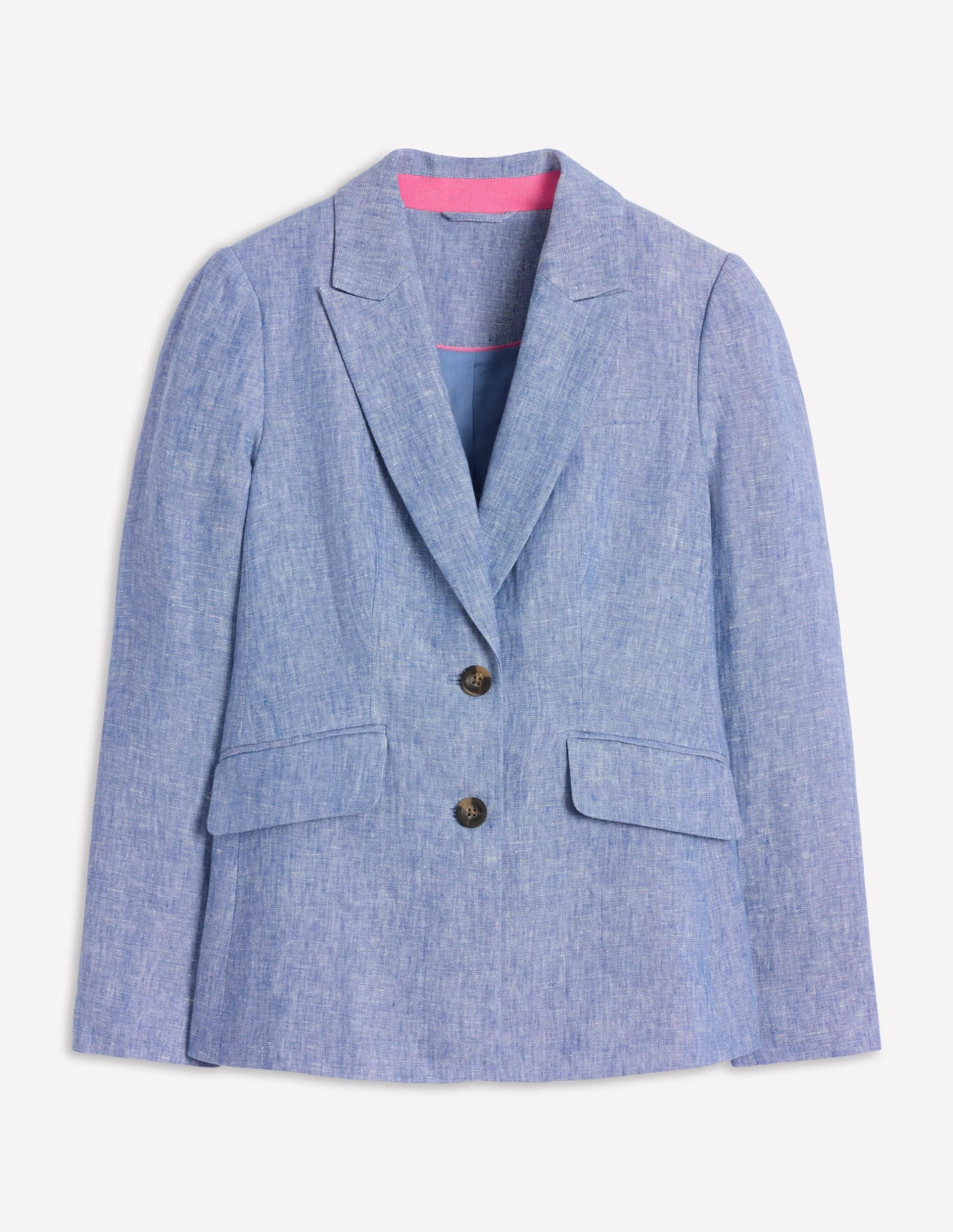 Stamford Linen Blazer-Chambray - Image 7