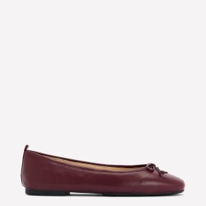Kitty Flexi Sole Ballet Flats-Oxblood