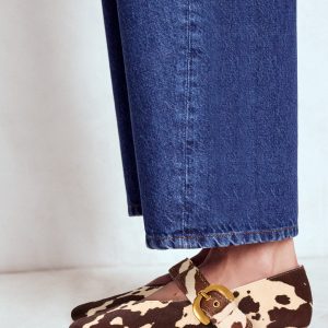 Kylie Flat Buckle Mary Jane-Brown/Ivory