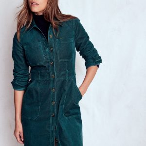 Amanda Cord Short Dress-Midnight Teal