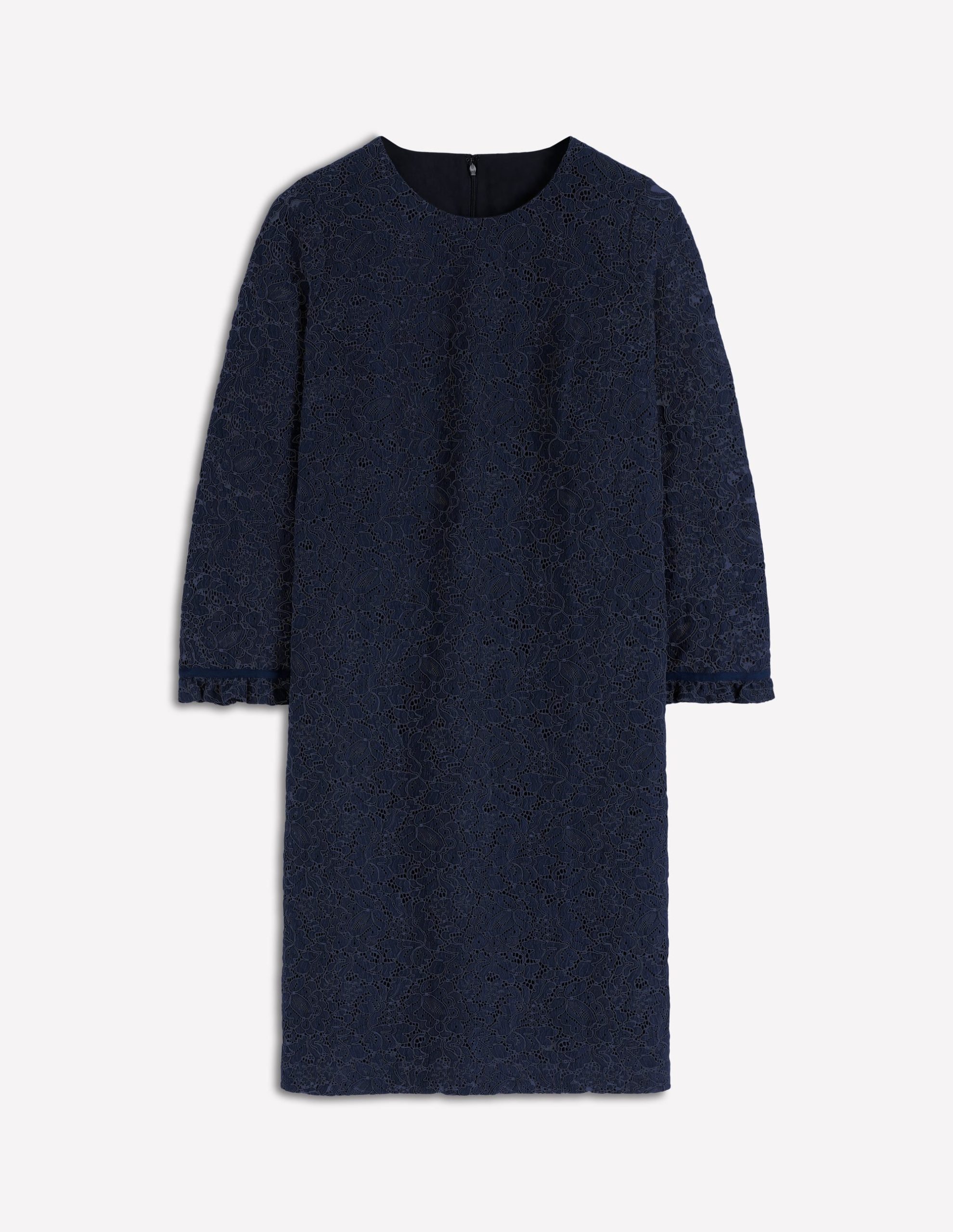 Lace Occasion Mini Dress-Navy - Image 5