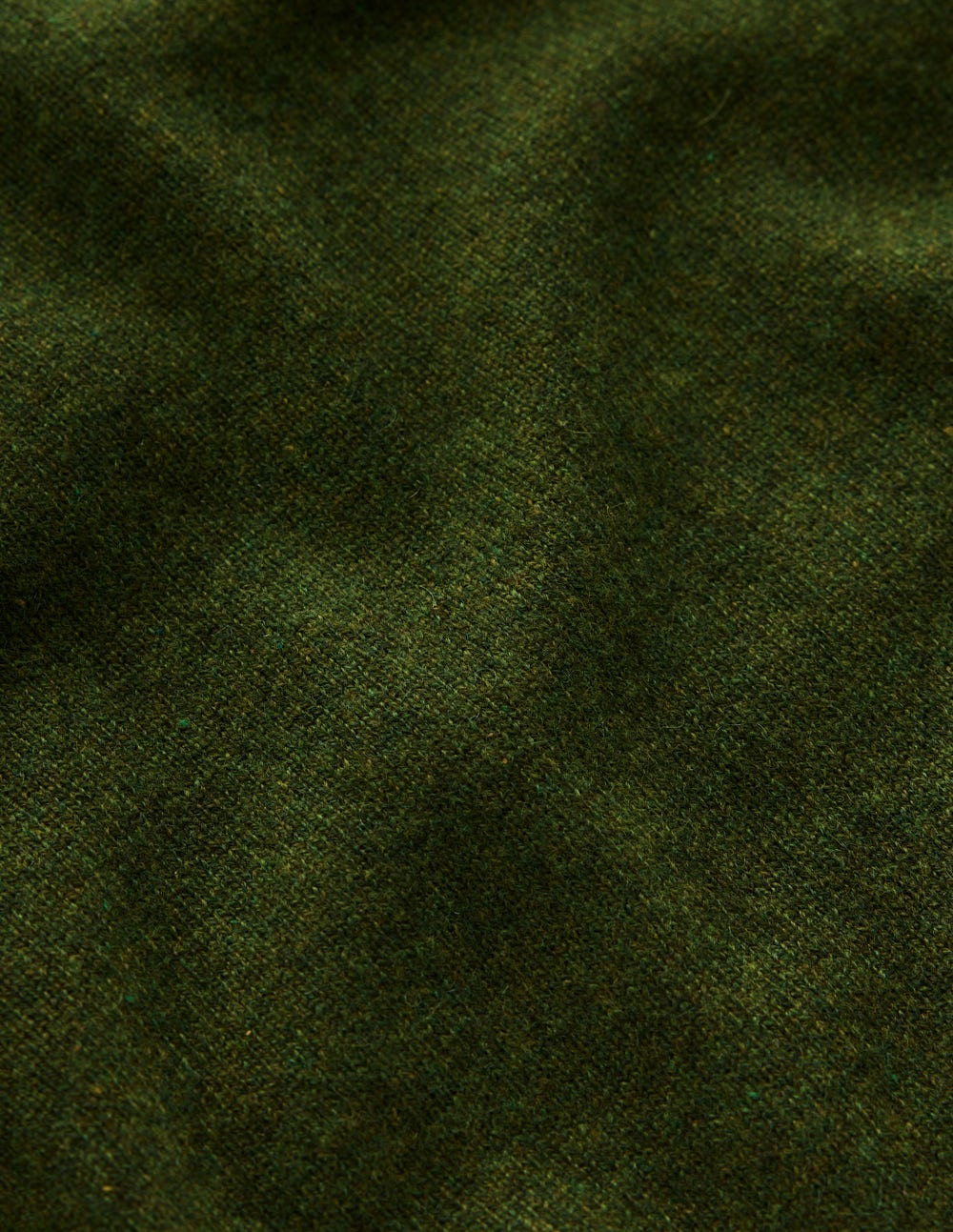 Eva Cashmere Crew Neck Sweater-Leaf Green Melange - Image 7