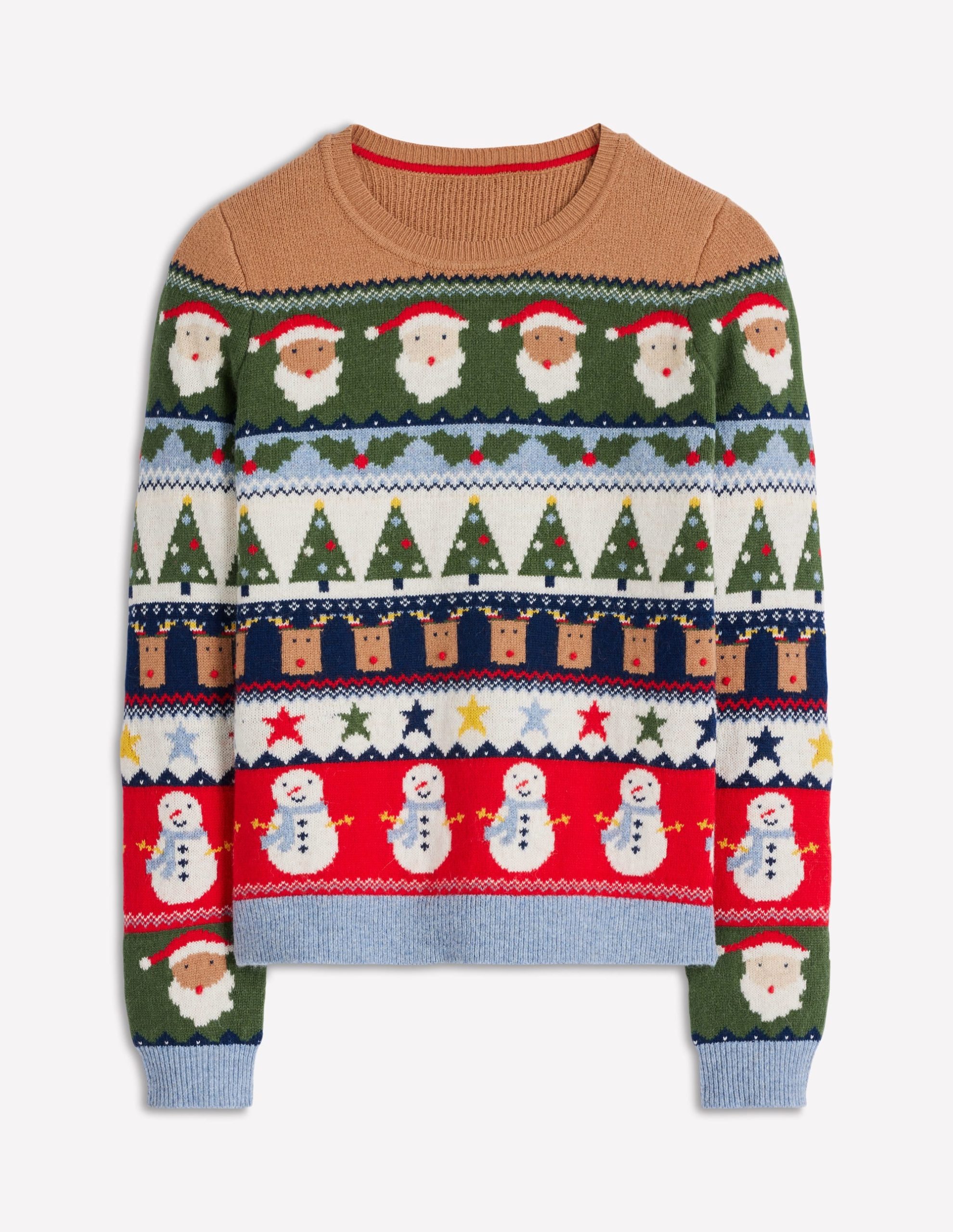 Edie Fair Isle Sweater-Multi. Christmas Fair Isle - Image 5