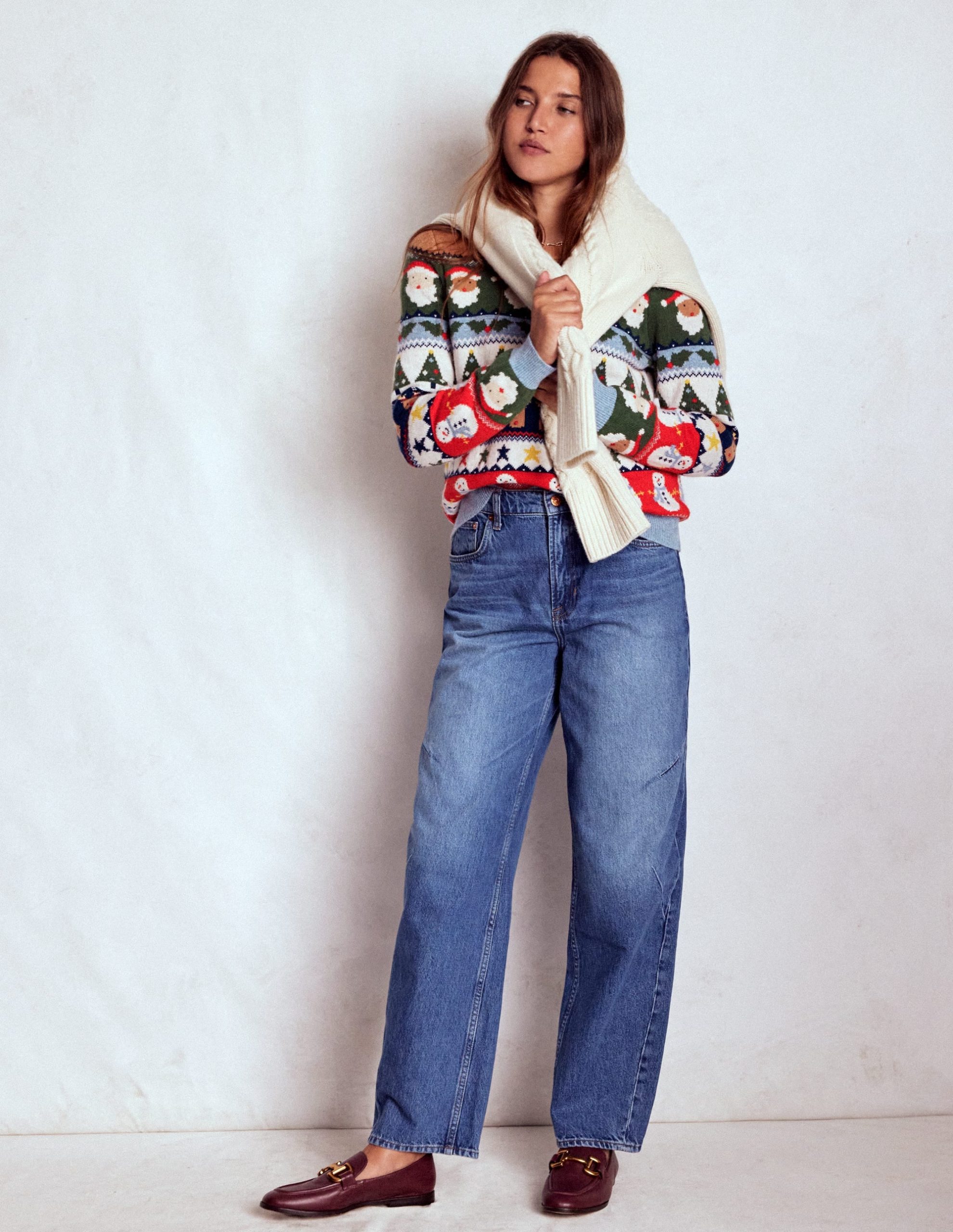 Edie Fair Isle Sweater-Multi. Christmas Fair Isle - Image 4