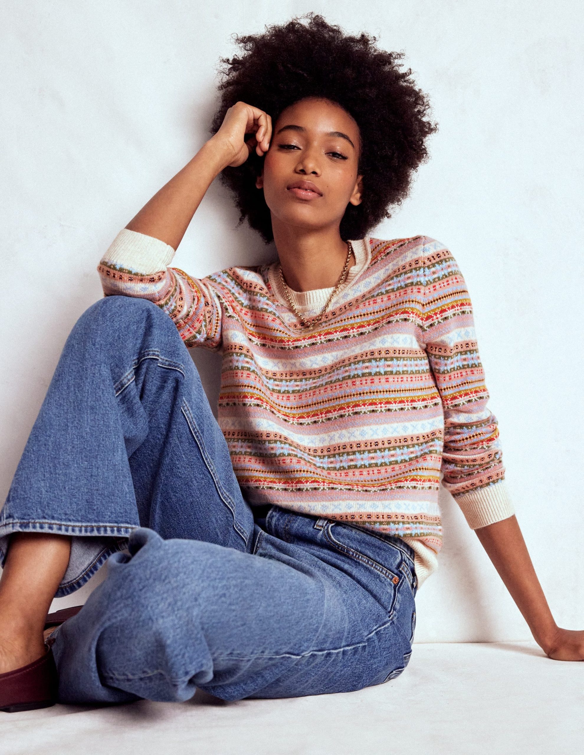 Edie Fair Isle Sweater-Heritage Fair Isle - Image 5