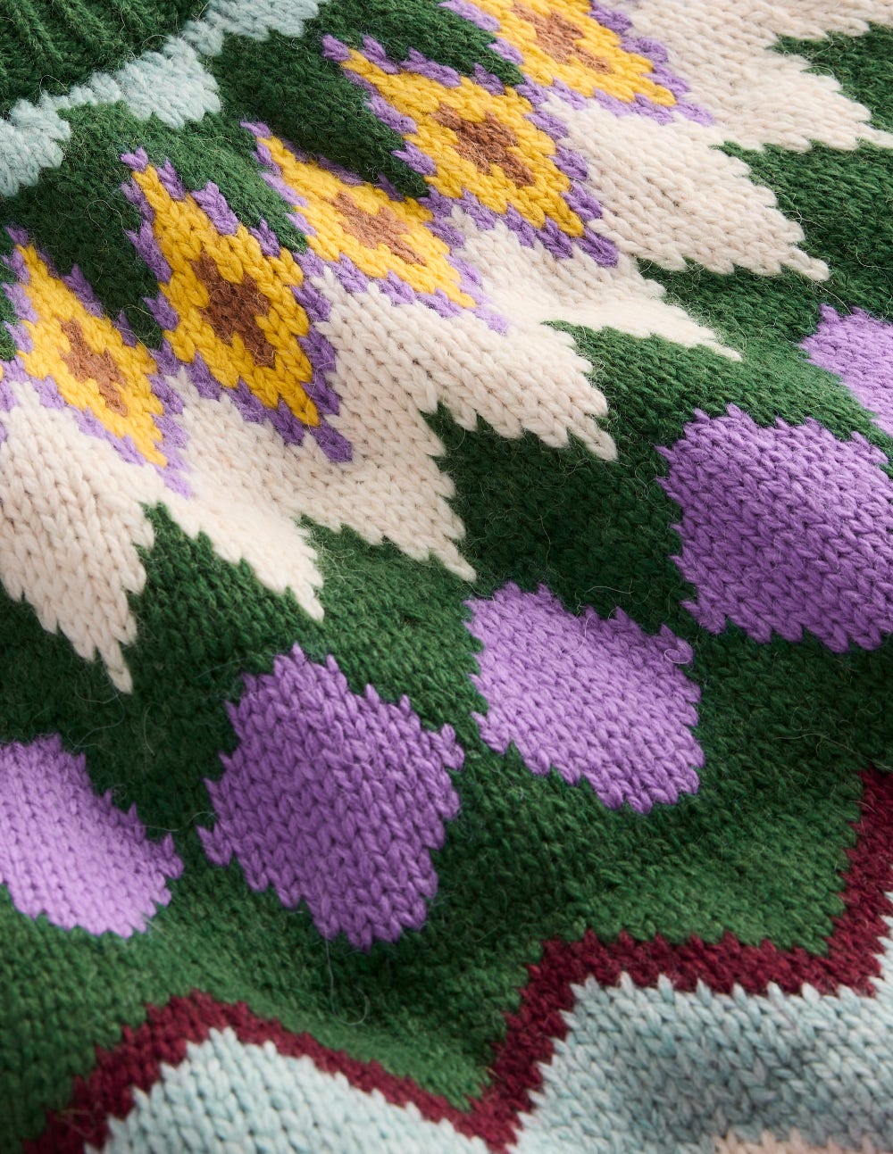 Eleanor Fair Isle Sweater-Promenade Green Melange - Image 8