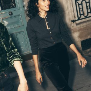 Briony Stitch Cardigan-Charcoal Melange