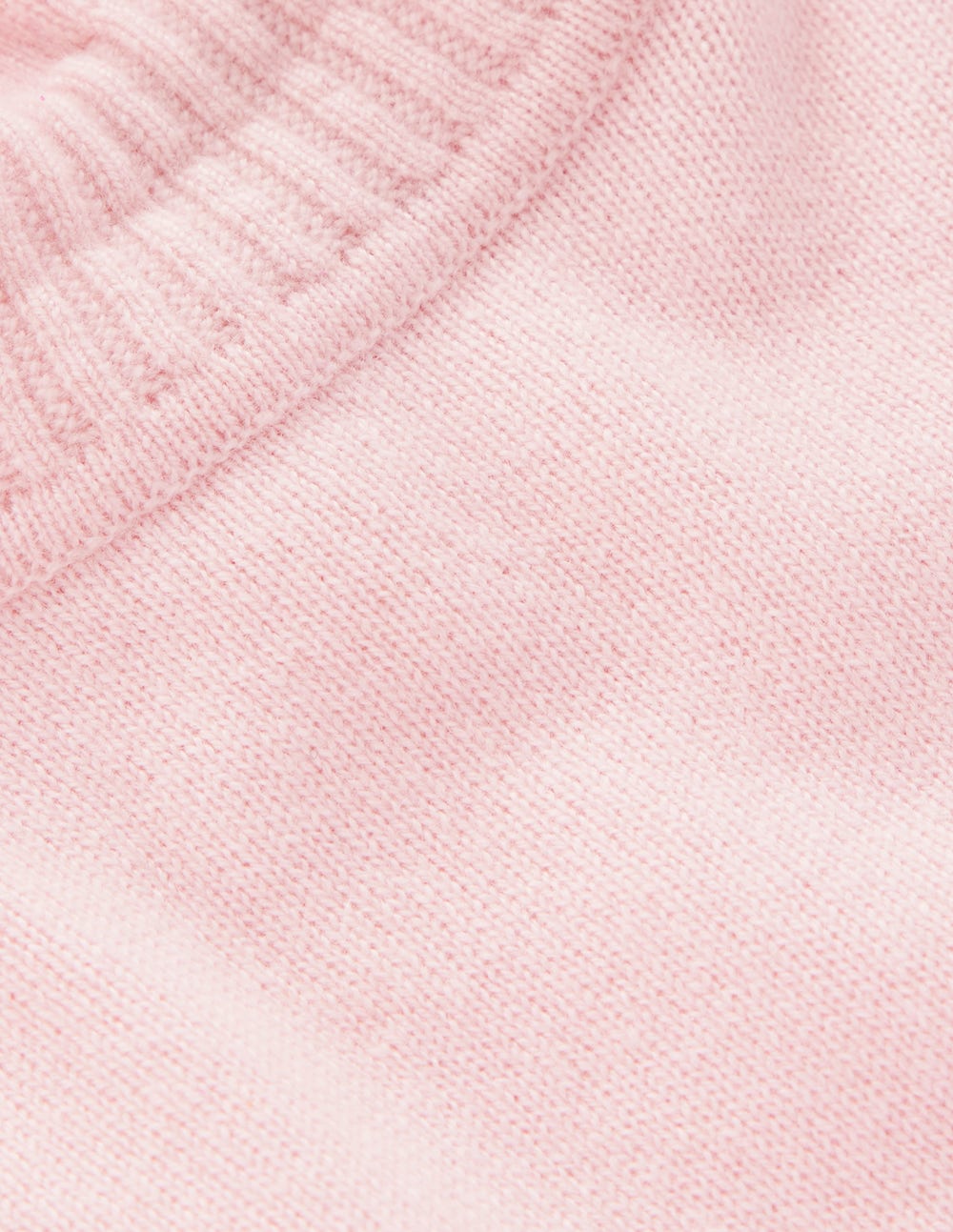 Frill Trim Cashmere Sweater-Chalk Pink - Image 6