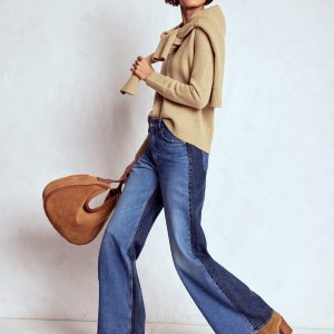 Marion Merino Henley Sweater-Camel Melange