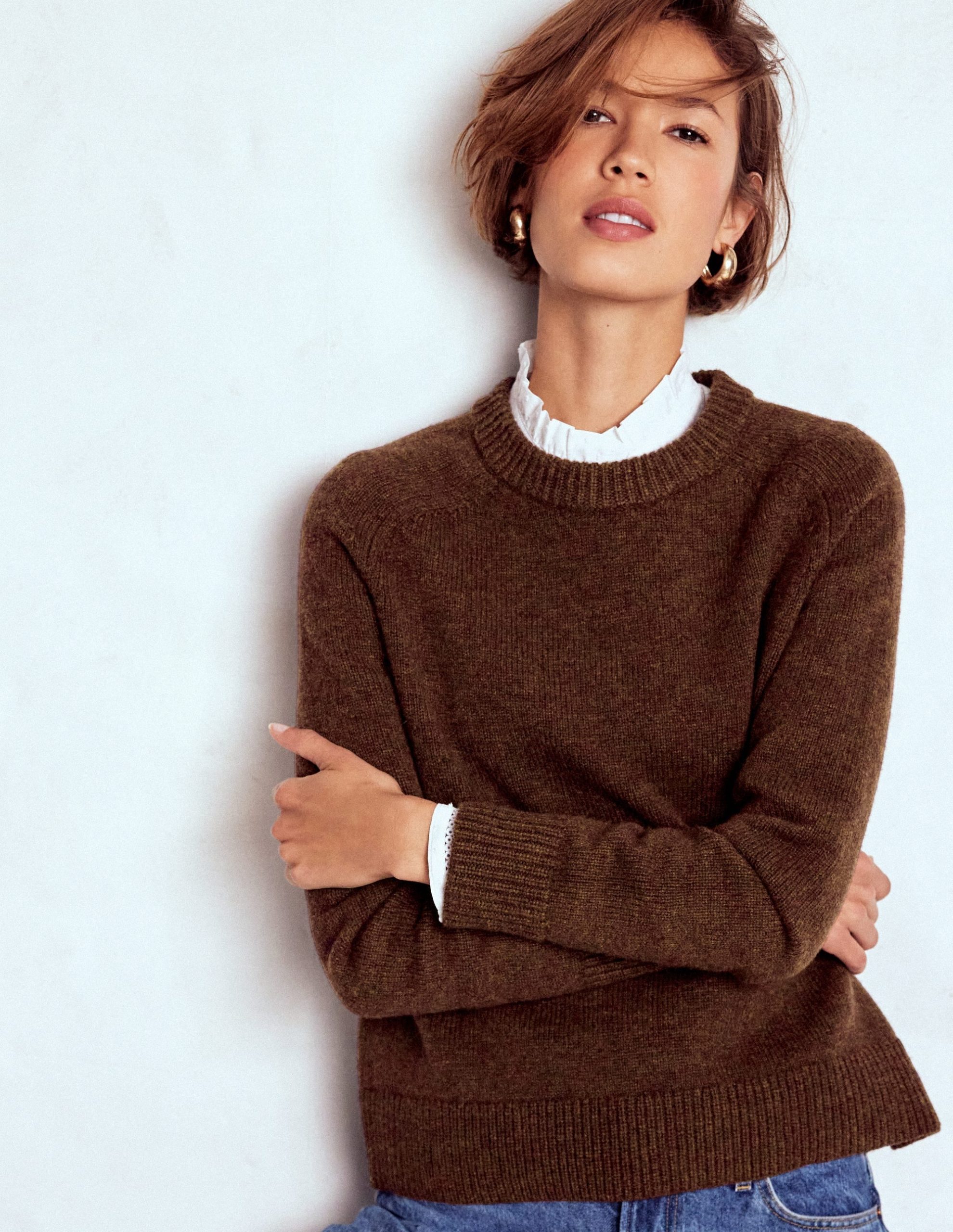 Marion Merino Sweater-Raw Umber - Image 4