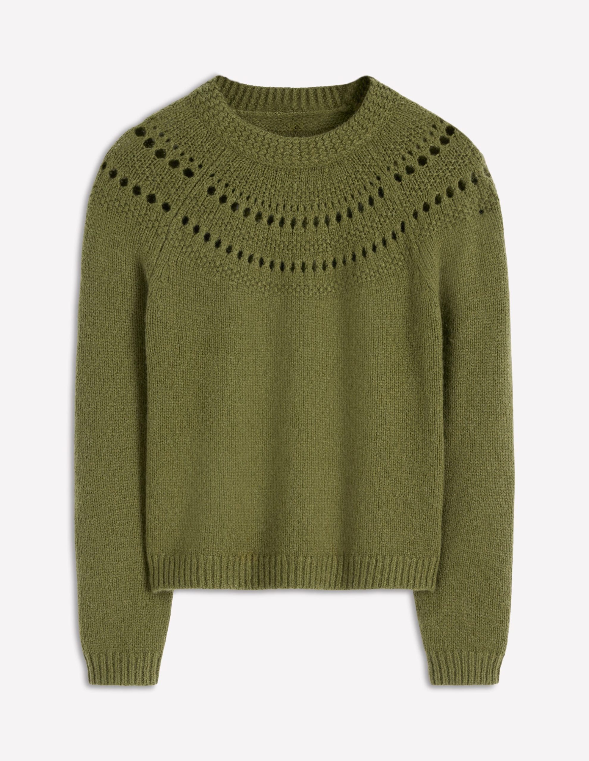 Fluffy Chunky Sweater-Woodland Green - Image 5