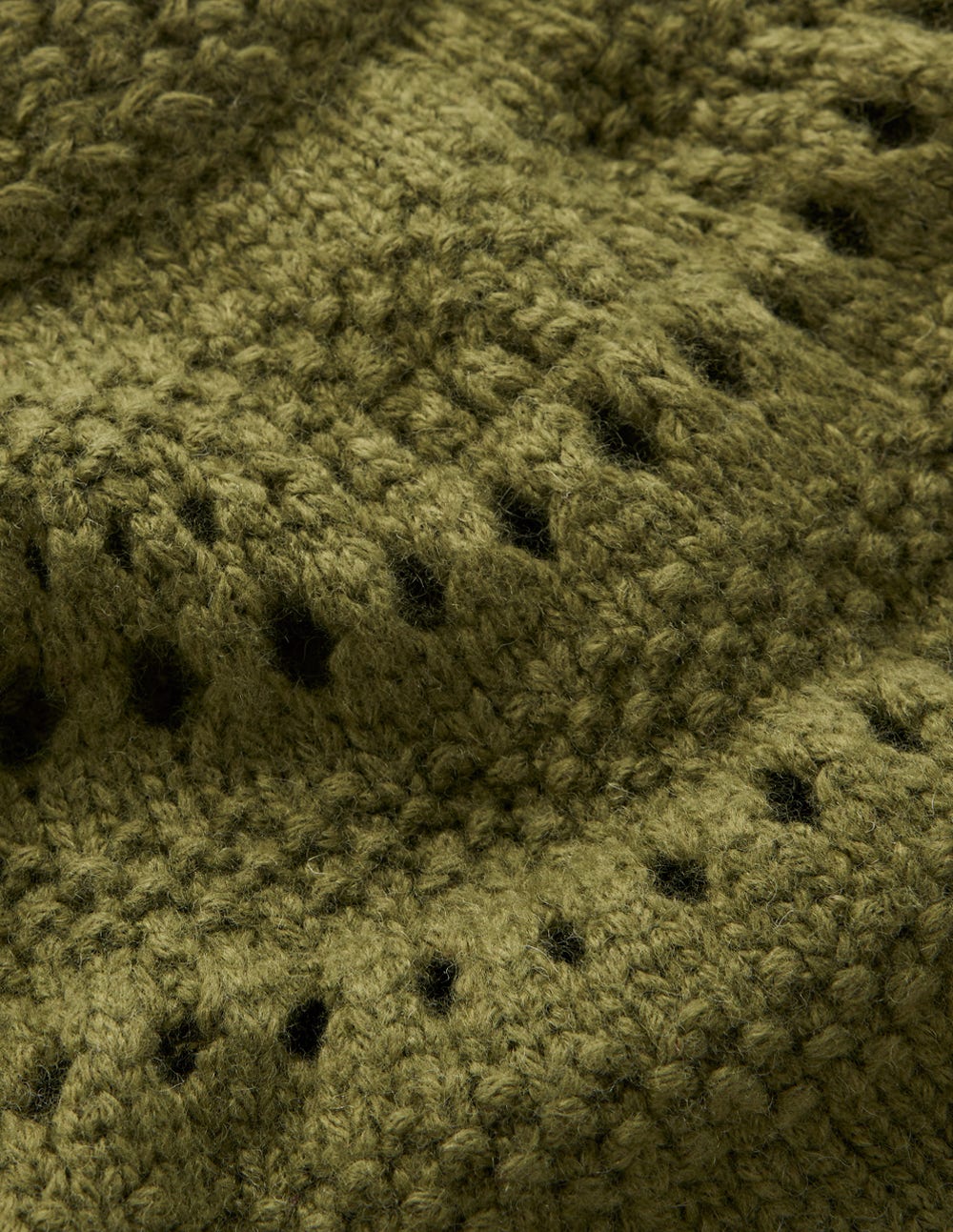 Fluffy Chunky Sweater-Woodland Green - Image 6