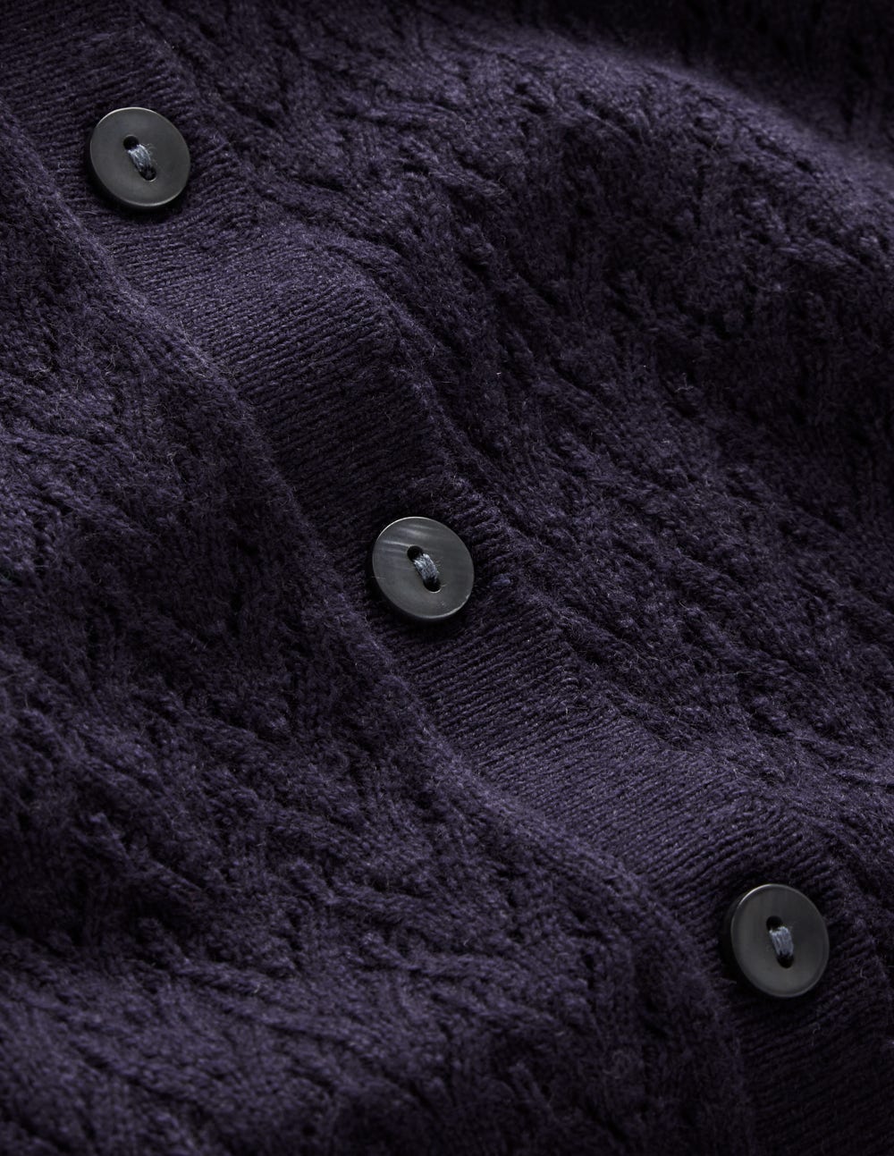 Diane Pointelle Cardigan-Navy - Image 7