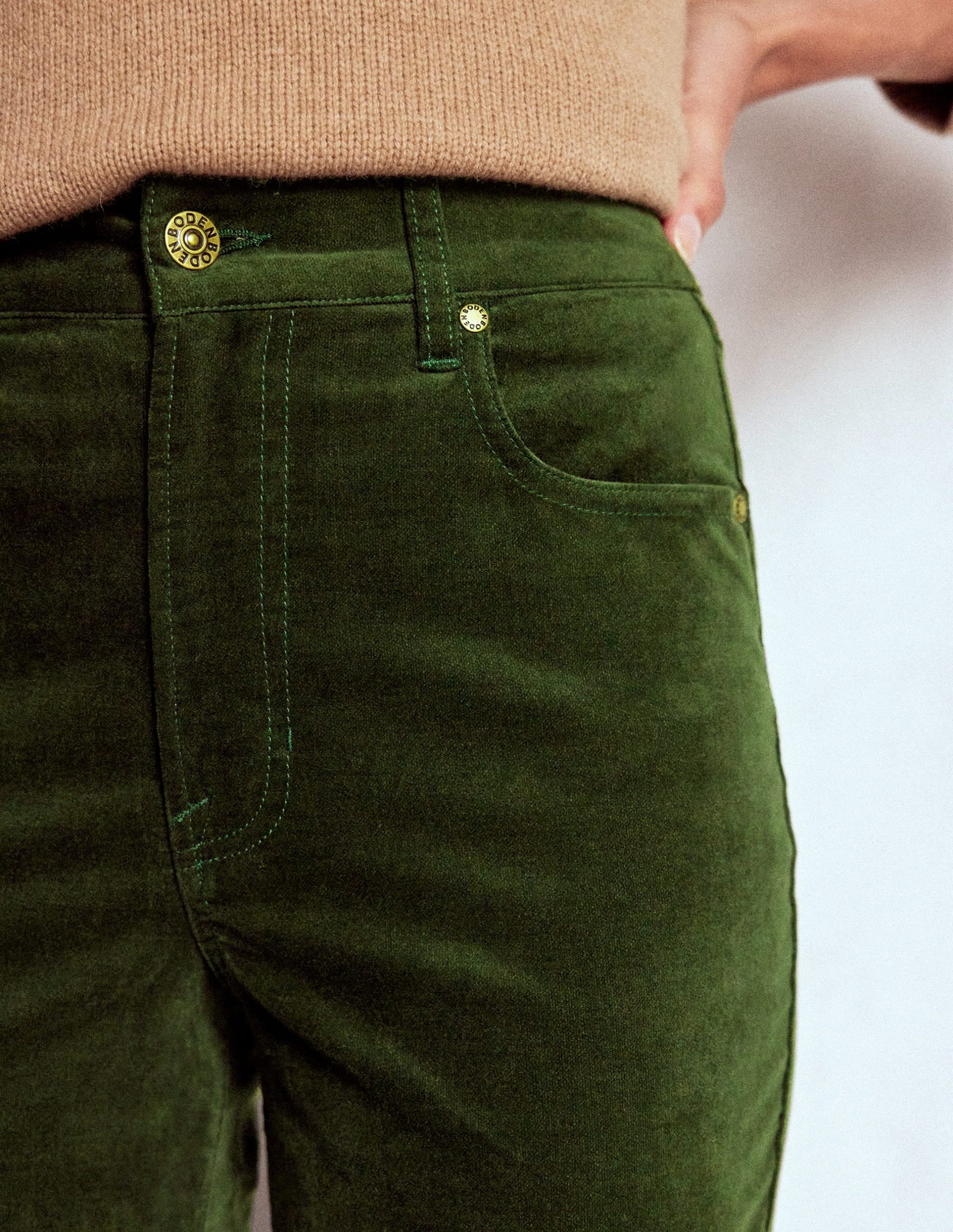 Velveteen Straight Jeans-Douglas Fir - Image 5