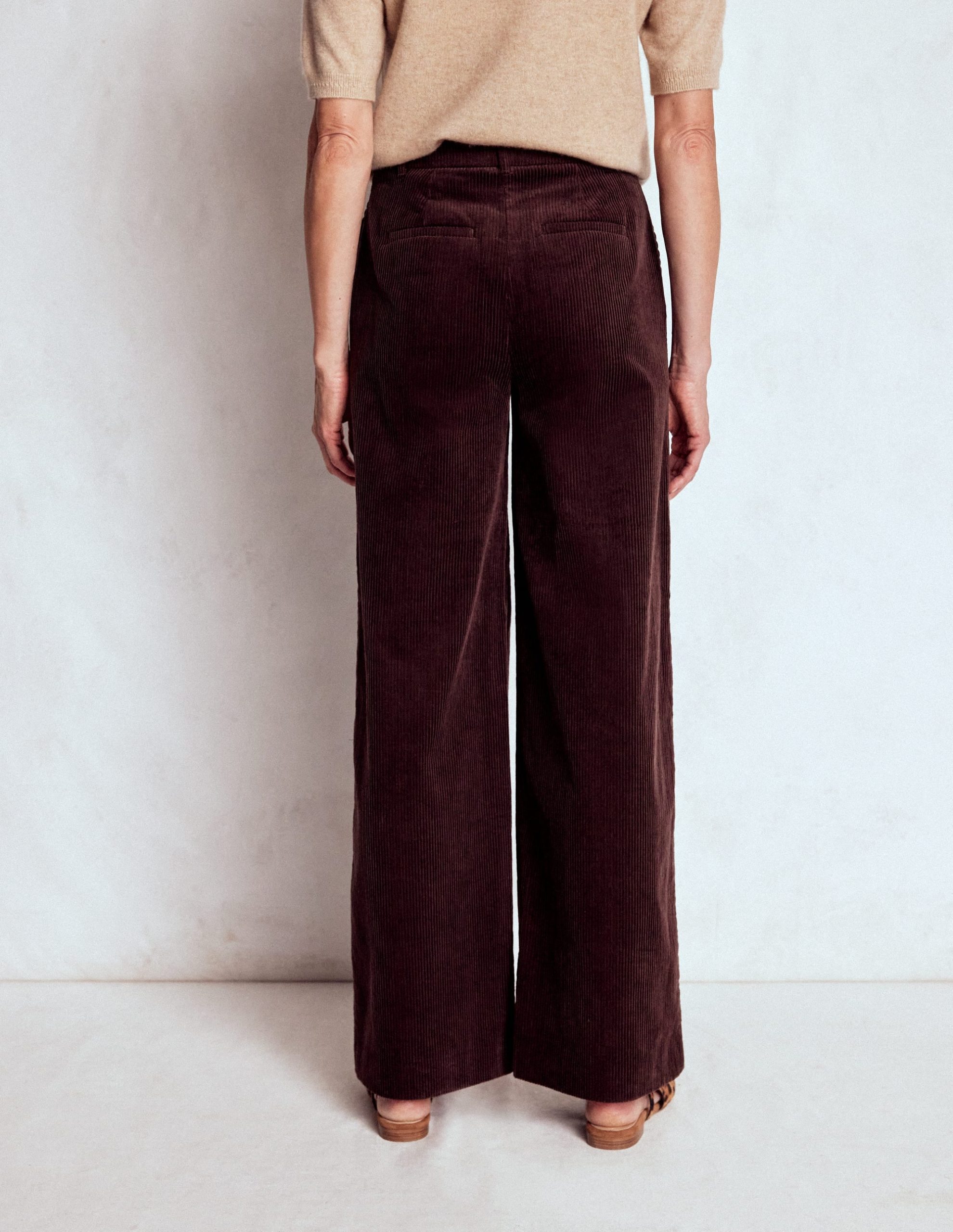 Belgravia Cord Pants-Deep Aubergine - Image 2