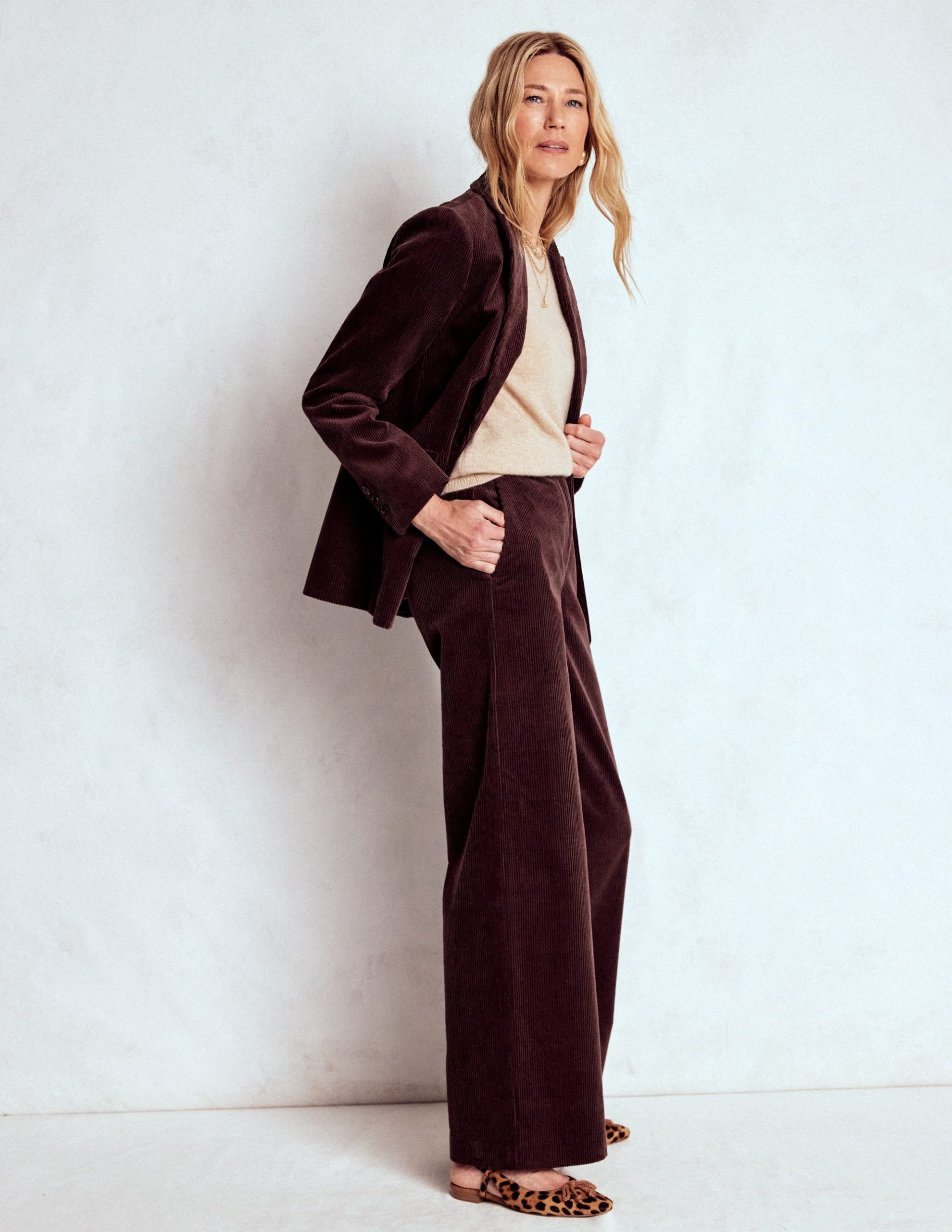 Belgravia Cord Pants-Deep Aubergine - Image 6