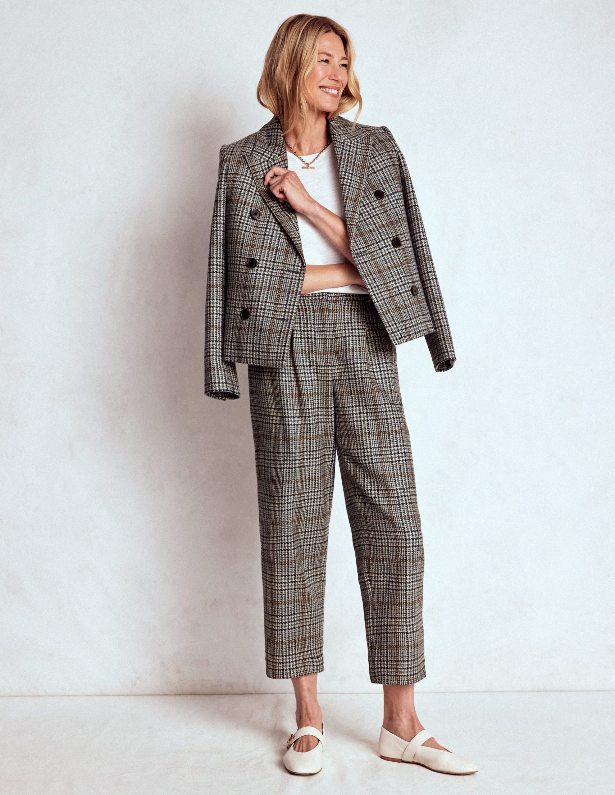 Bloomsbury Wool Pants-Blue and Grey Prince of Wales - Image 6