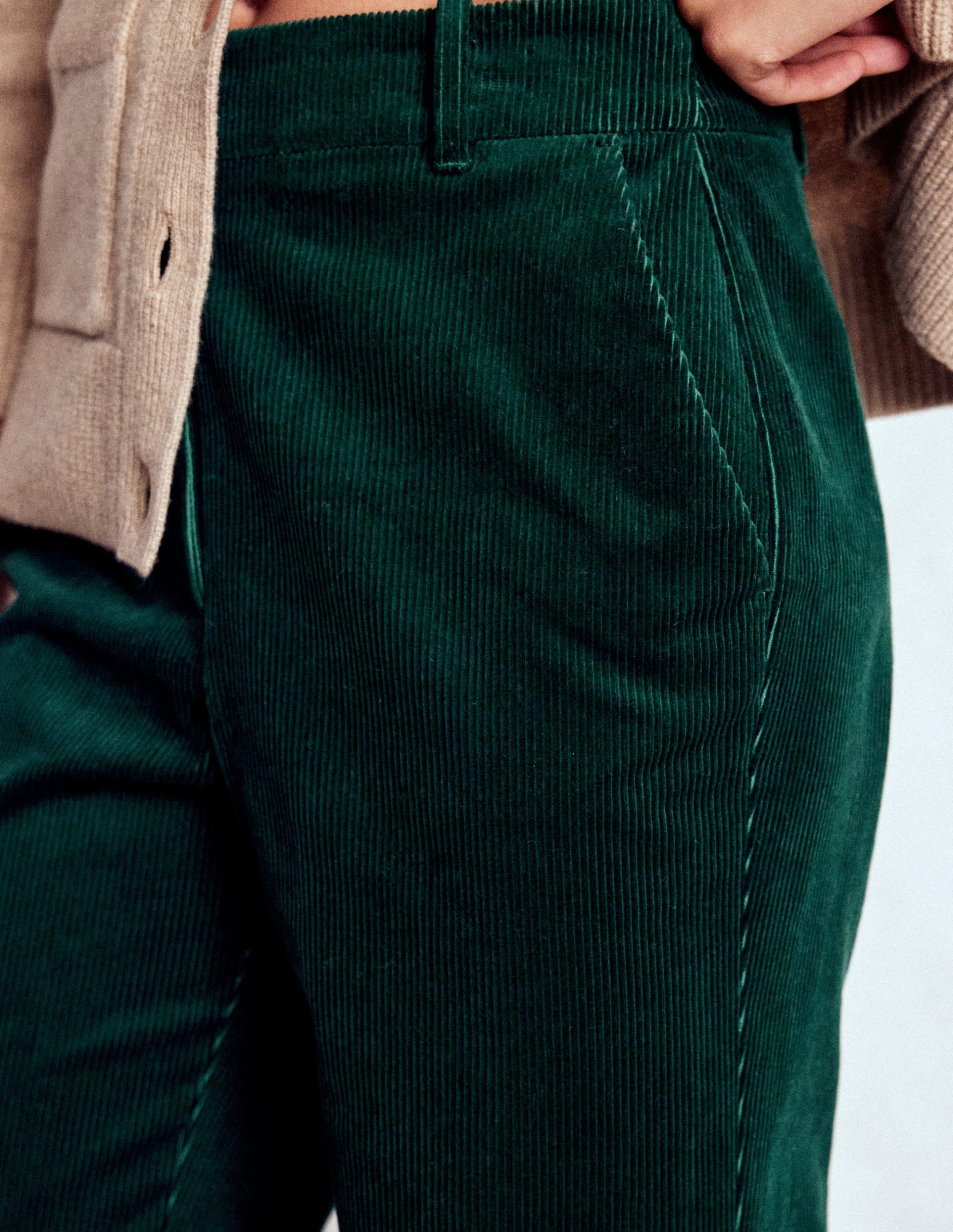 Canonbury Cord Pants-Emerald Night - Image 2