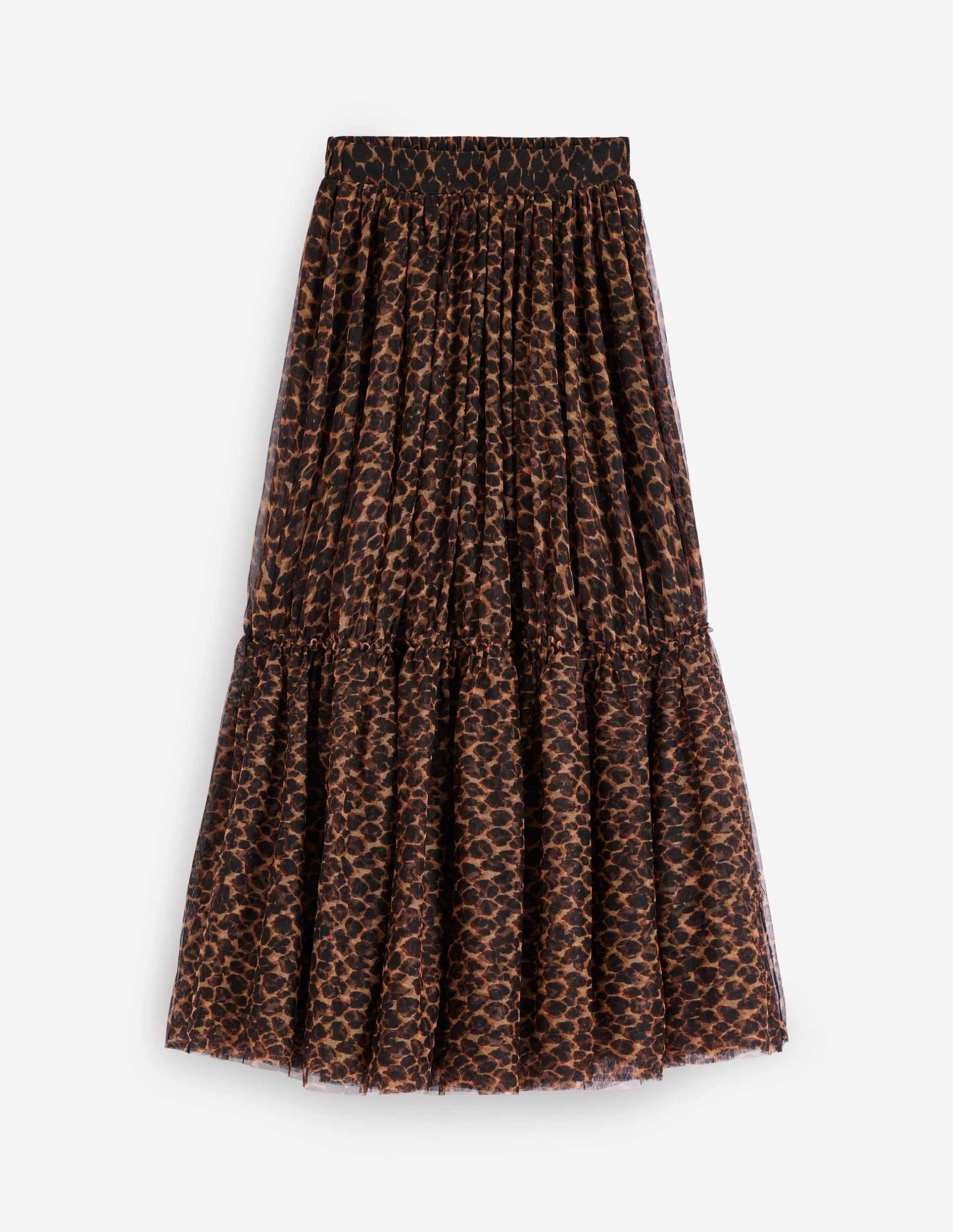 Anna Tulle Midi Skirt-Leopard - Image 7