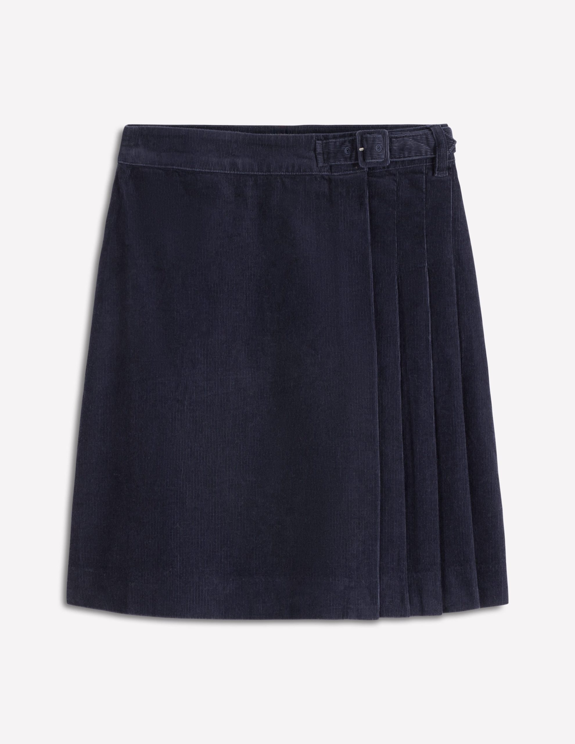 Helen Cord Kilt Skirt-Navy - Image 7