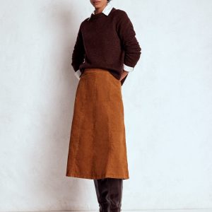Joy Cord Midi Skirt-Ginger