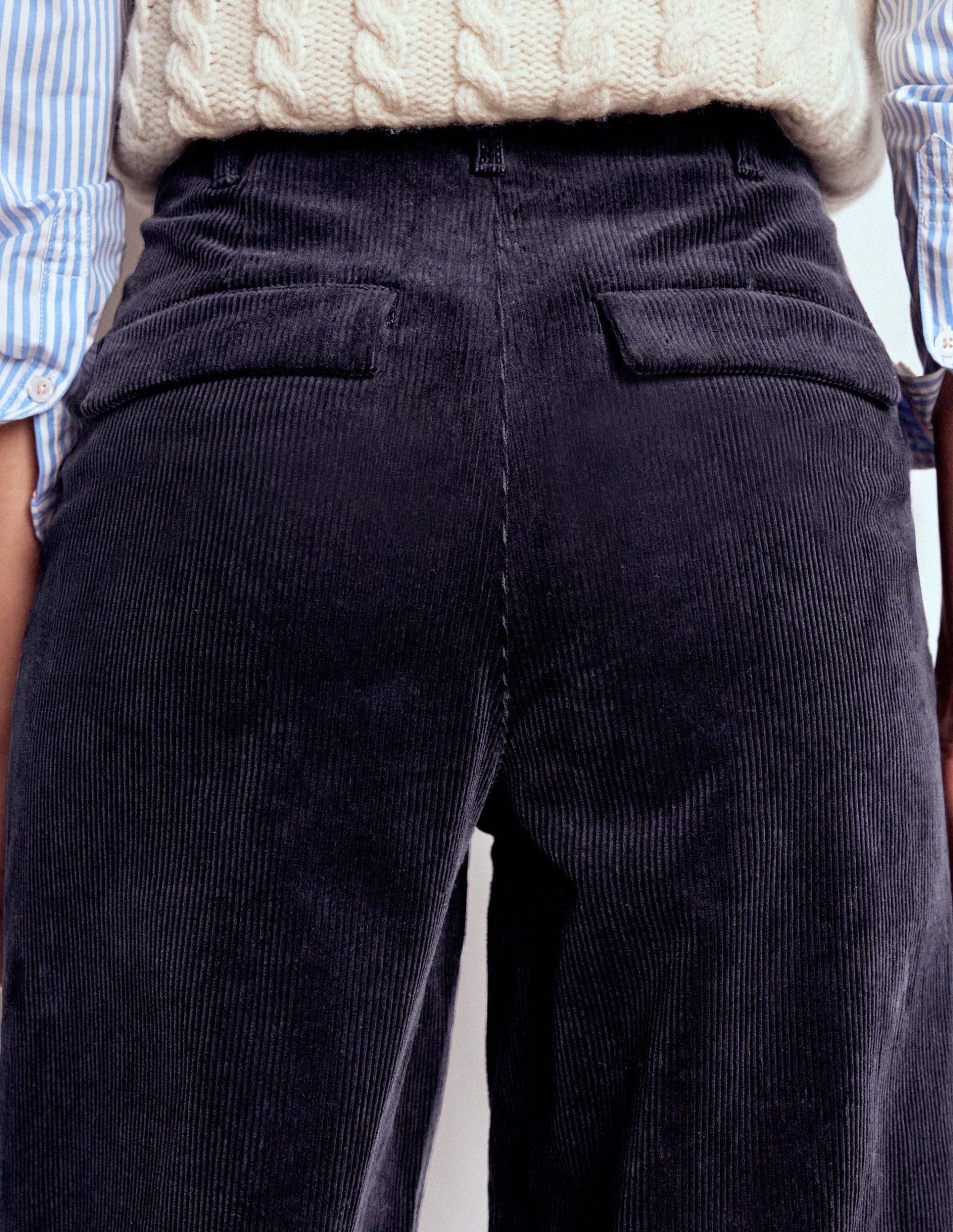 Bloomsbury Cord Pants-NAVY - Image 5