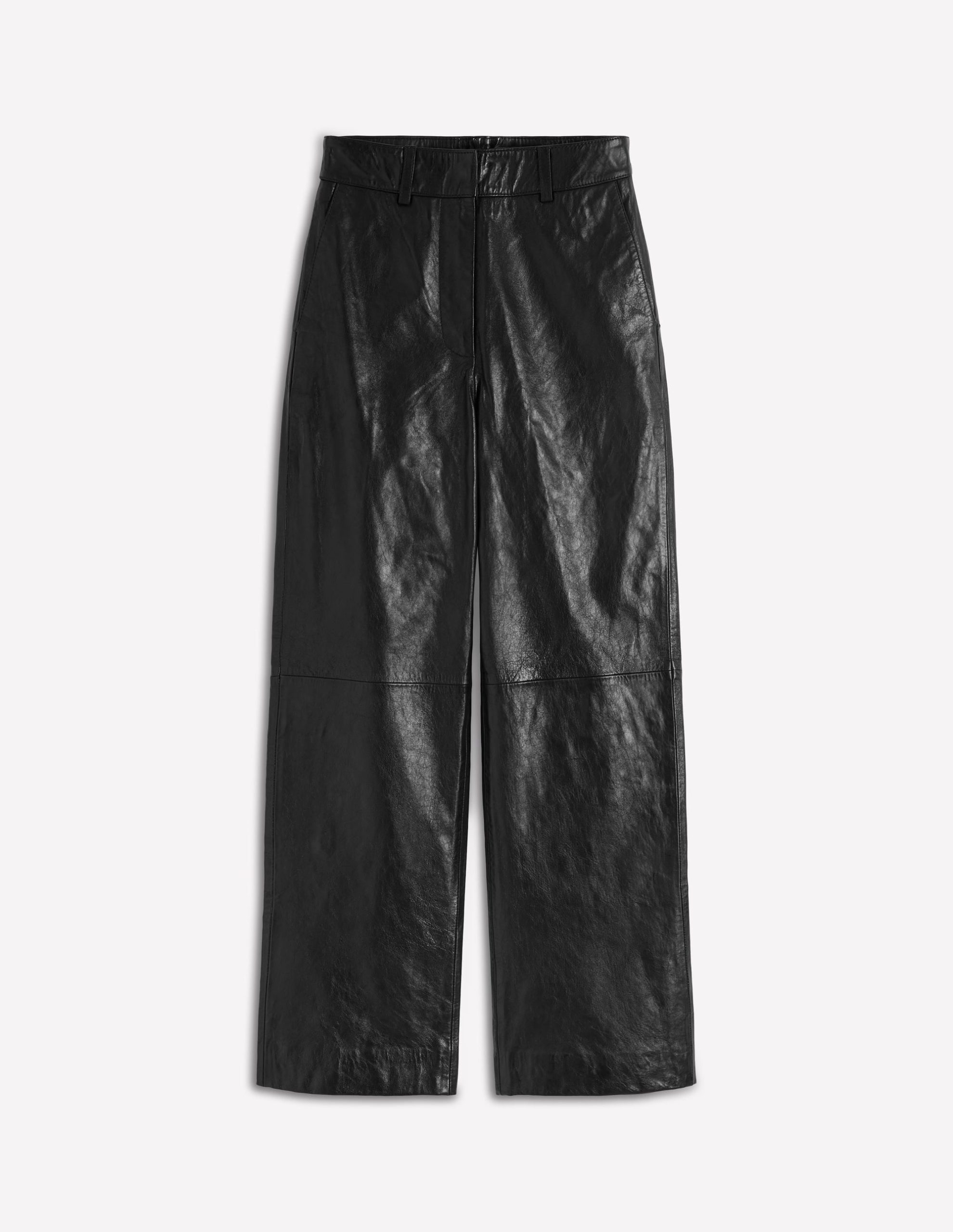 Canonbury Leather Trousers-BLACK - Image 5