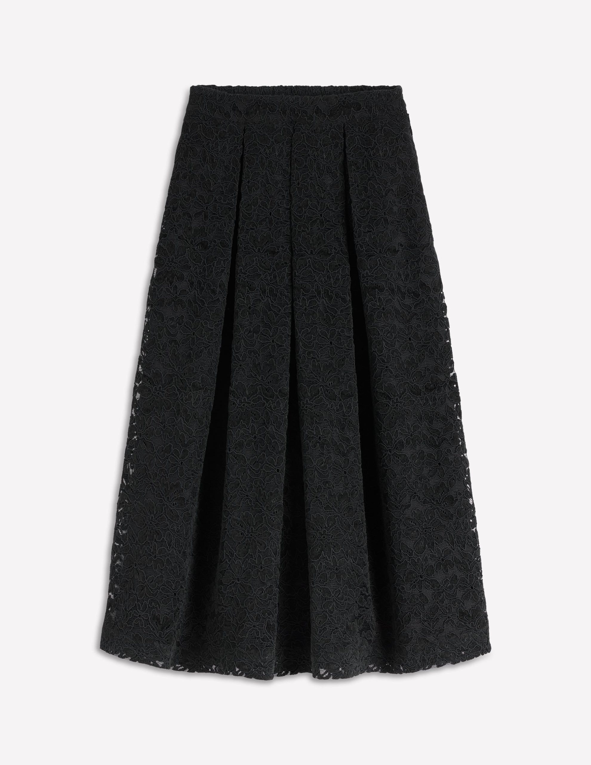 Verity Lace Midi Skirt-Black Lace - Image 7