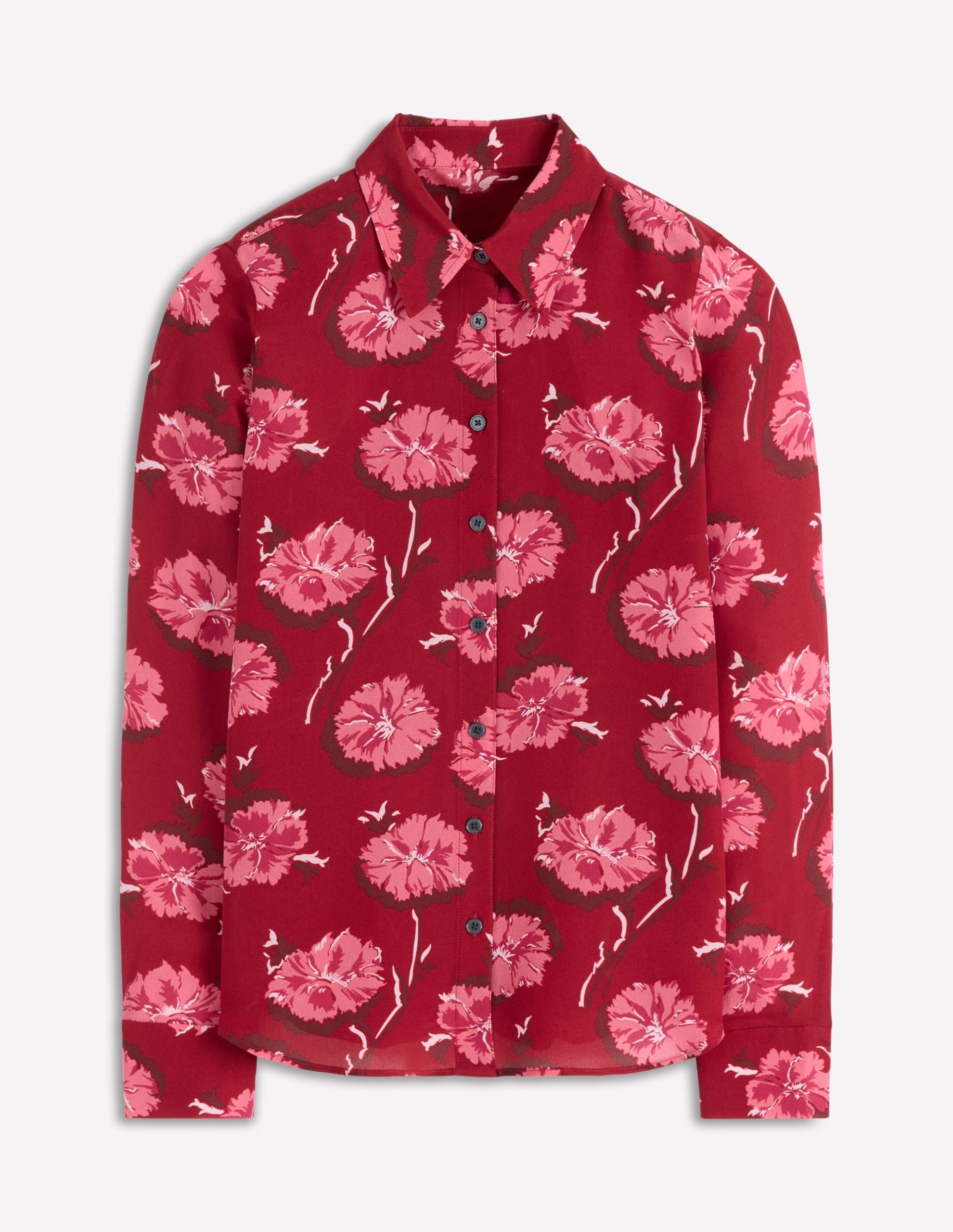 Sienna Silk Shirt-Red. Delicate Carnation - Image 6