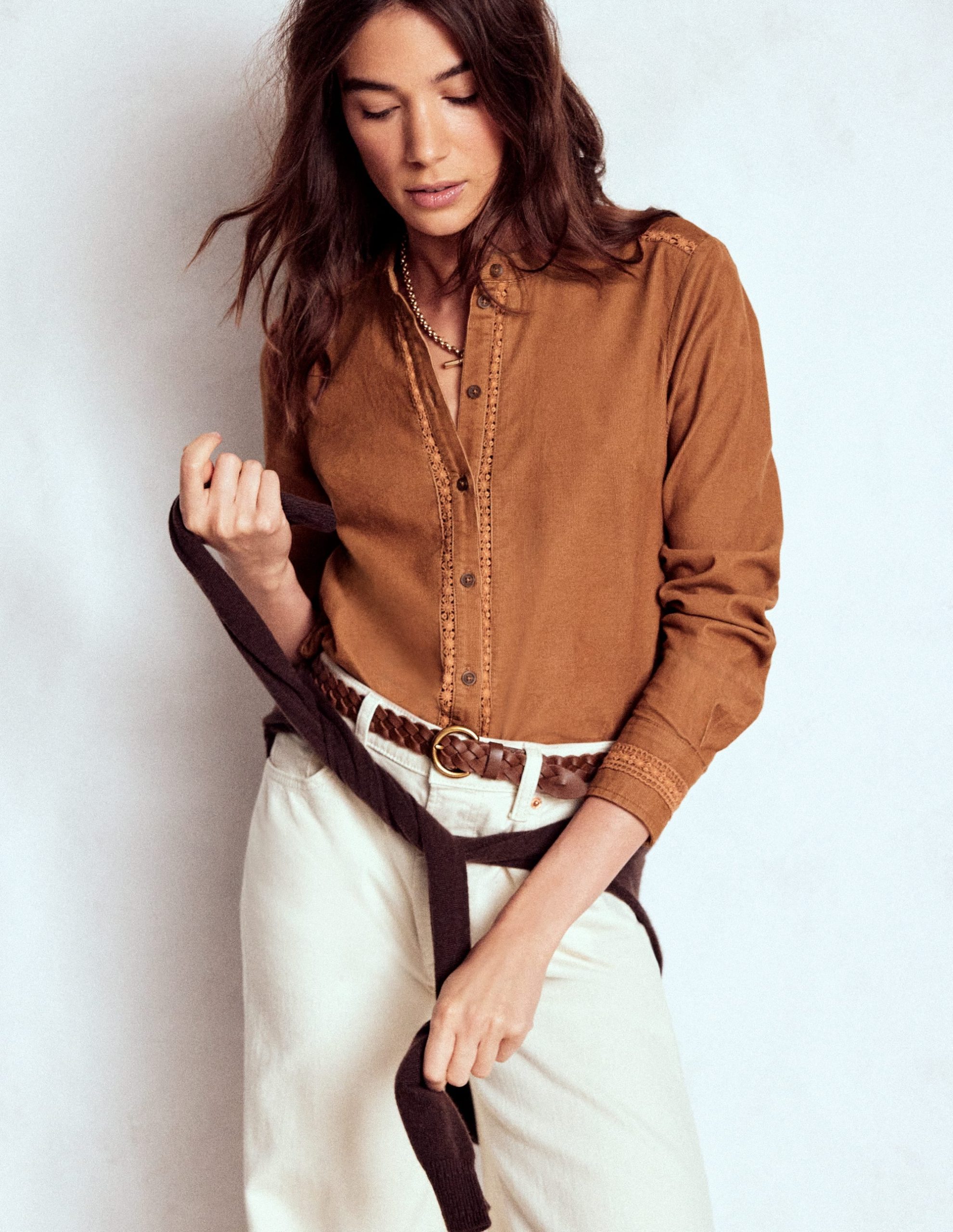 Victoria Cord Shirt-Ginger - Image 4