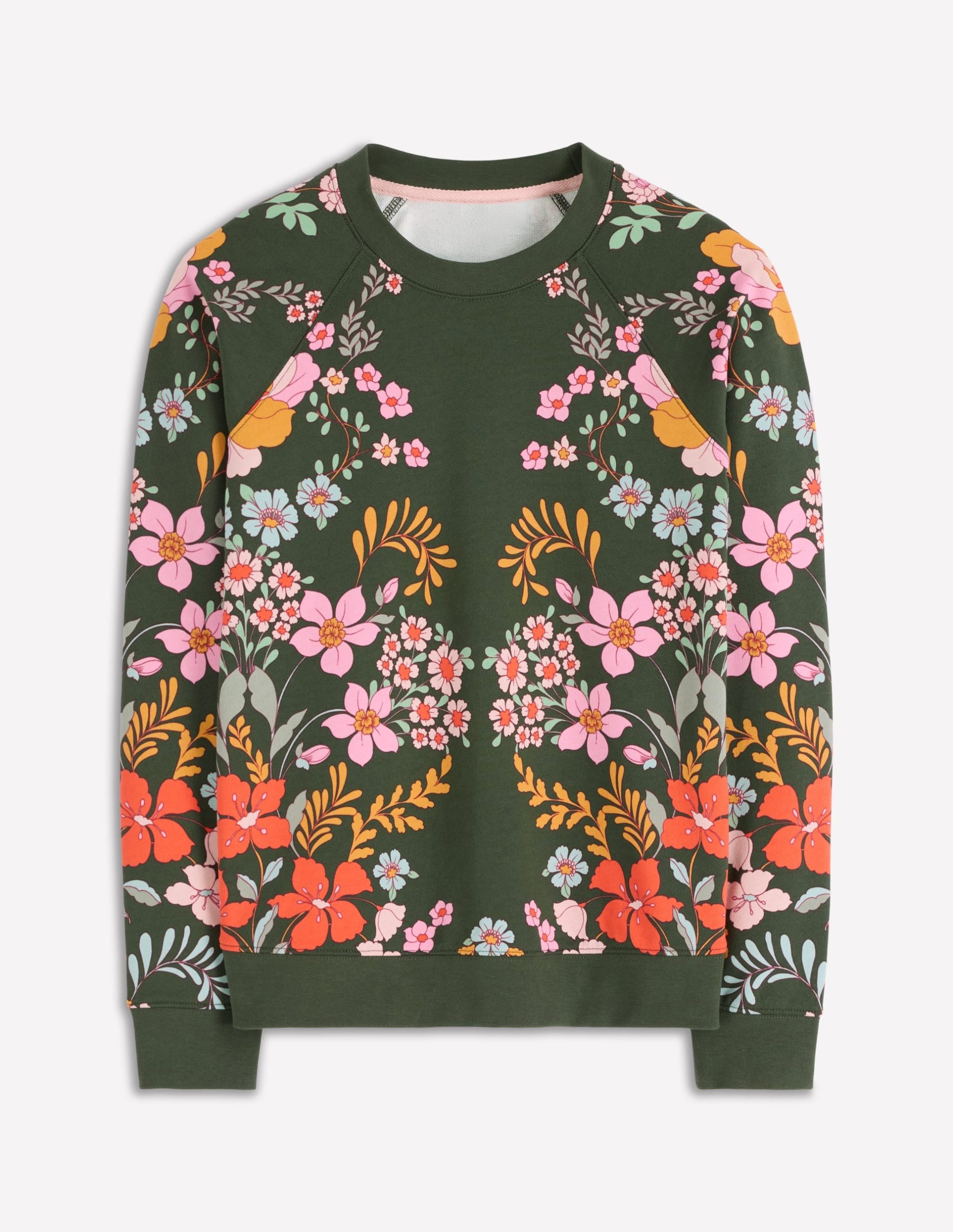 Rosa Printed Sweatshirt-Forest. Flourishing Garden - Image 6