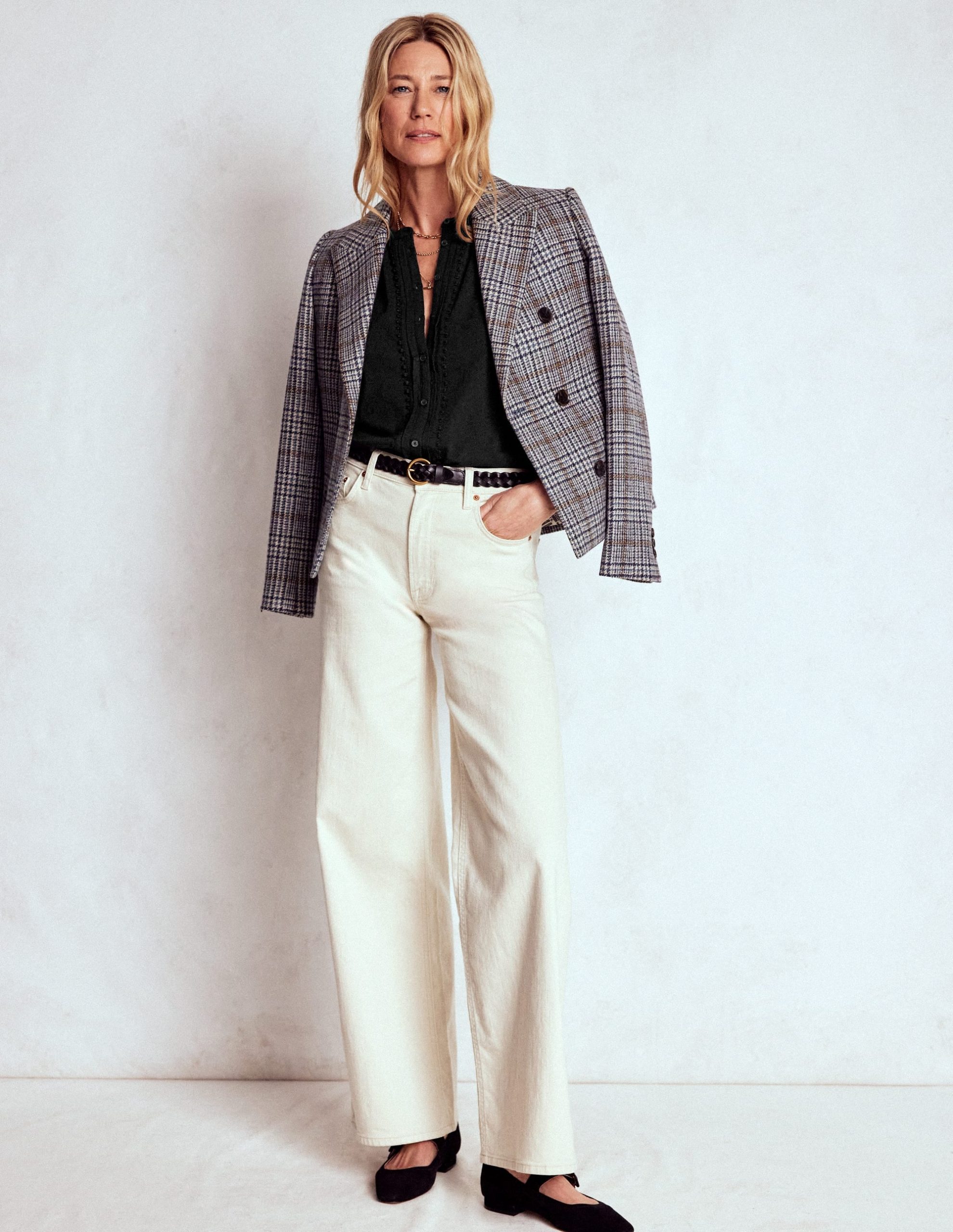 Eden Broderie Jersey Shirt-Black - Image 4