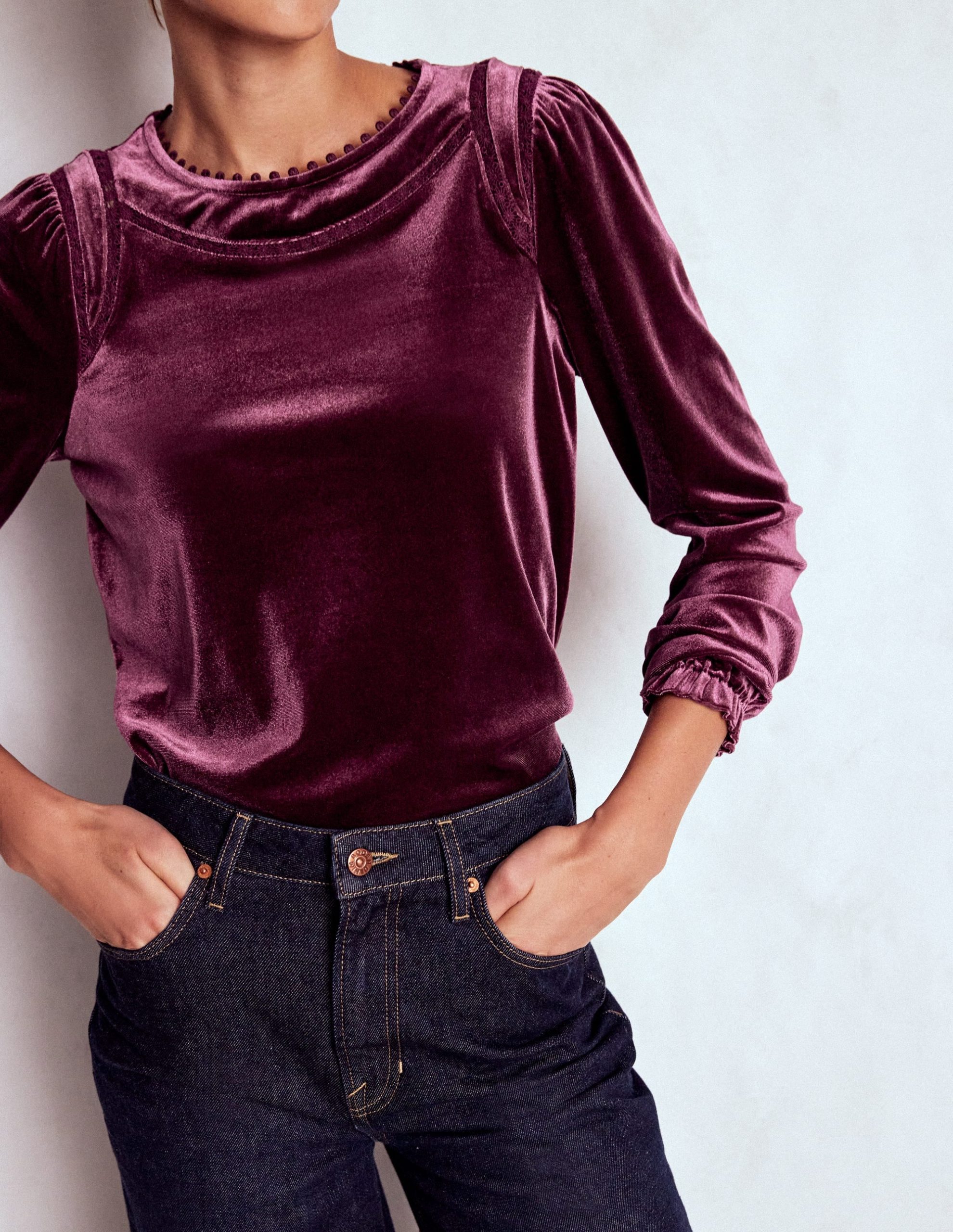 Mila Velvet Top-Deep Wisteria - Image 5