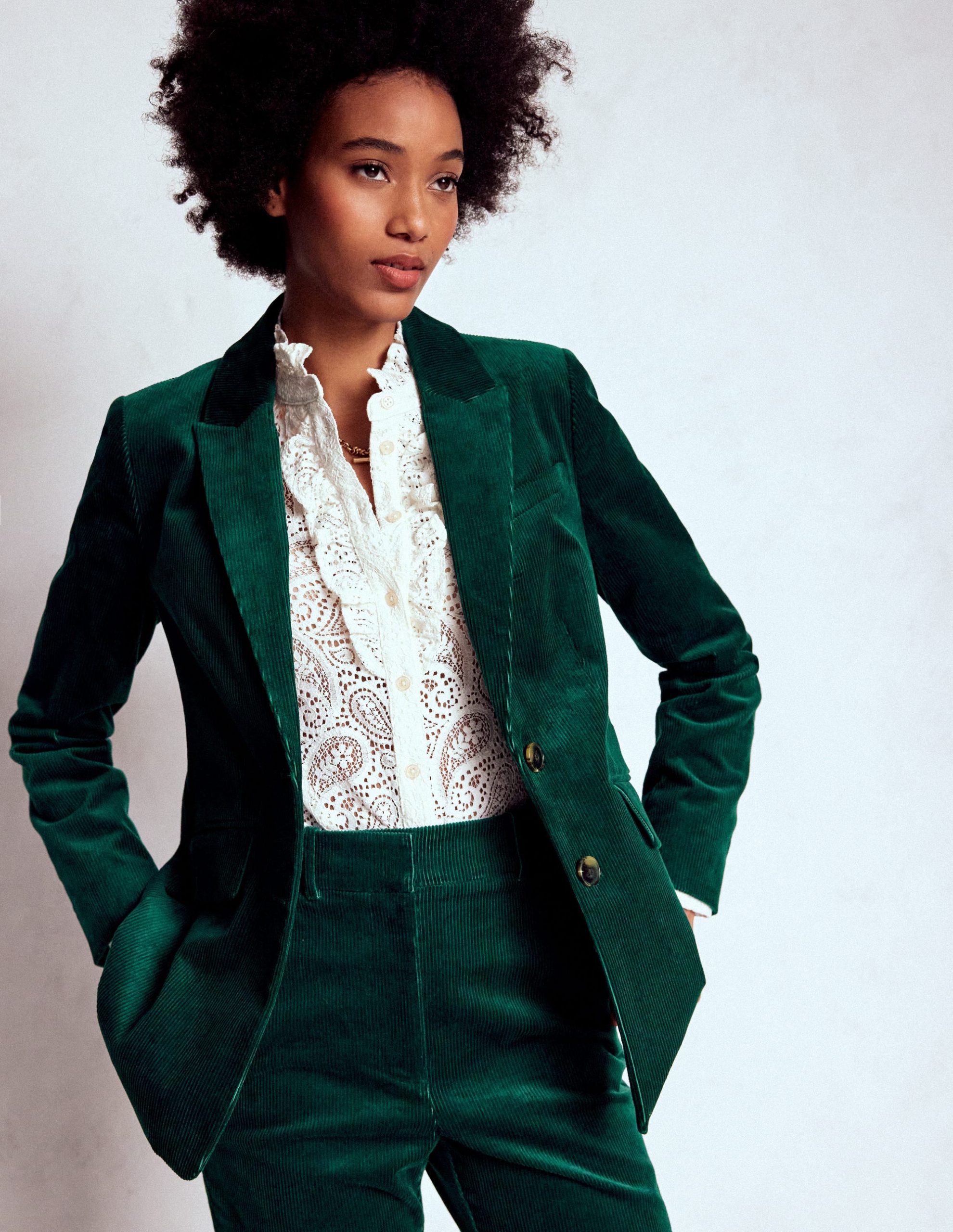 Stamford Cord Blazer-Fern - Image 4