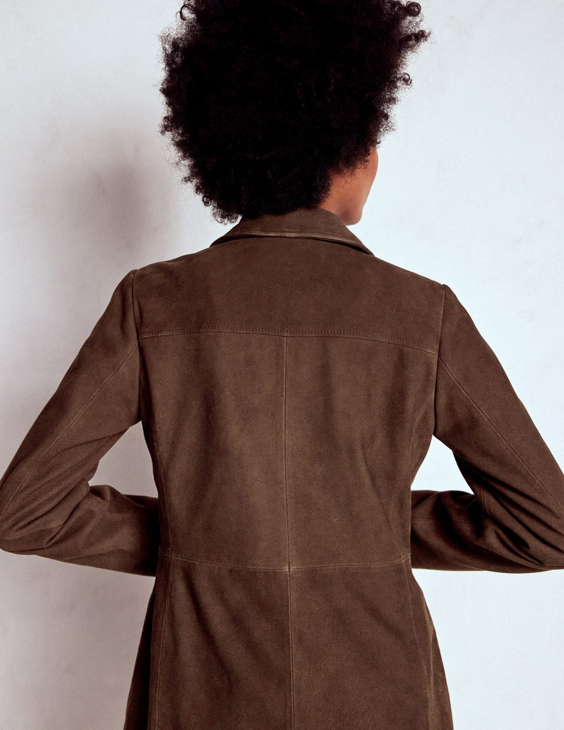 Suede Jacket-Dark Chocolate - Image 3