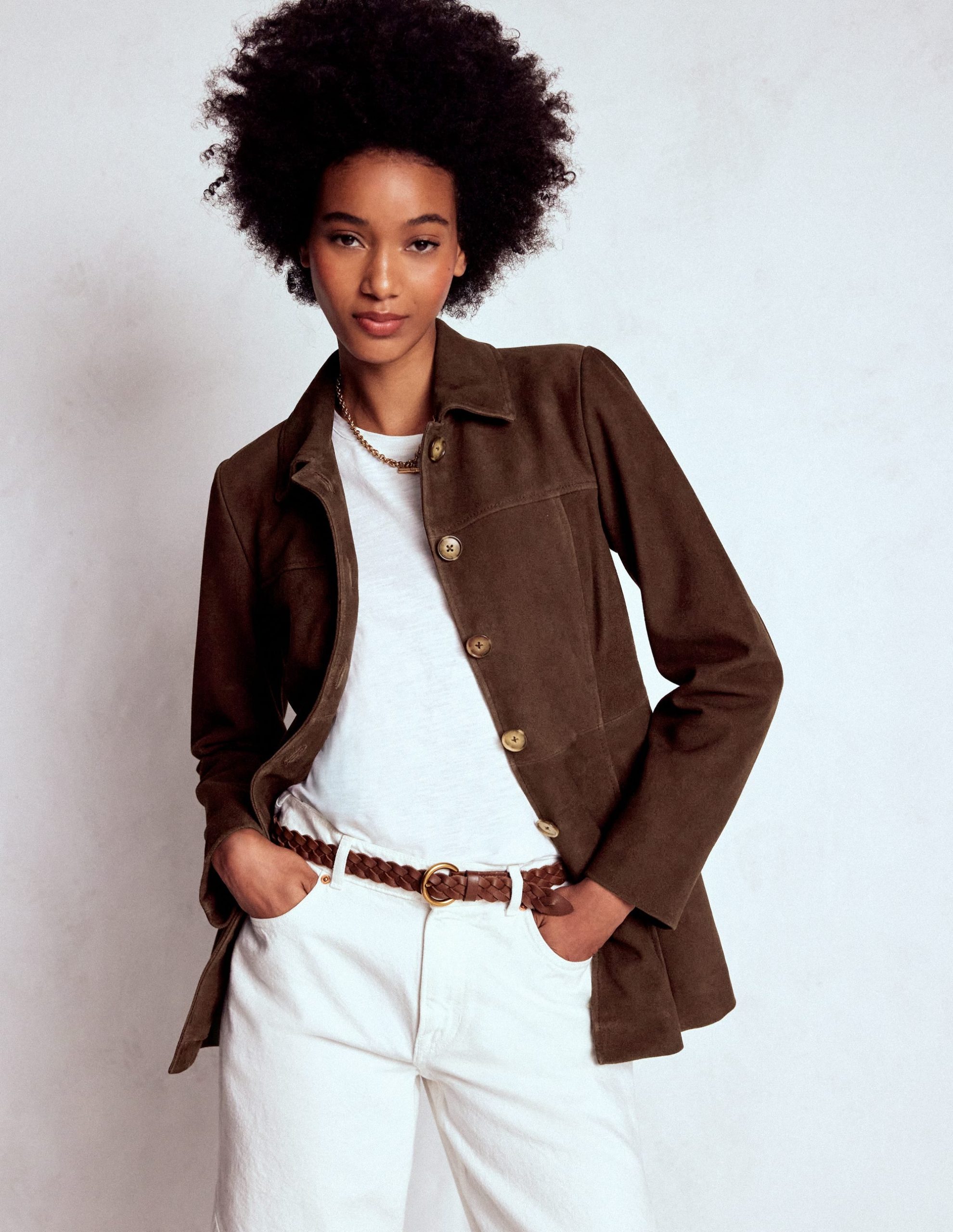 Suede Jacket-Dark Chocolate - Image 5