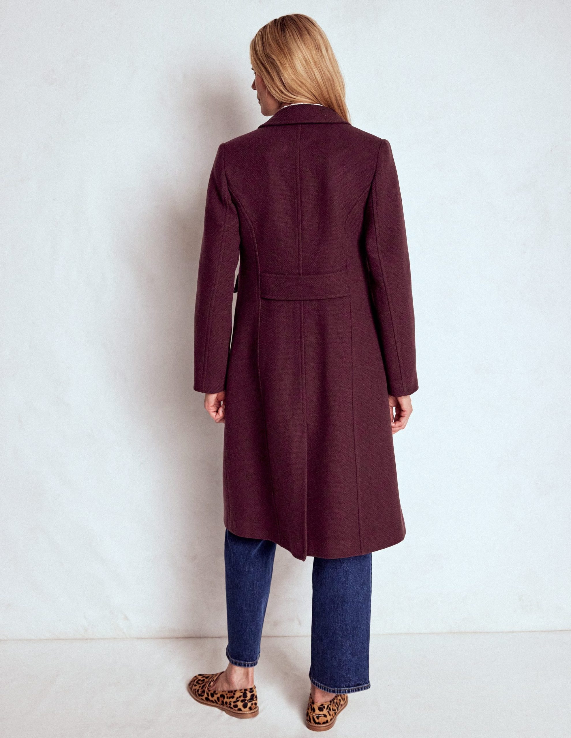 St Albans Coat-Dark Cherry - Image 3