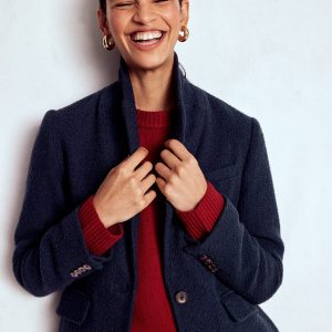 Stamford Texture Blazer-Navy Texture